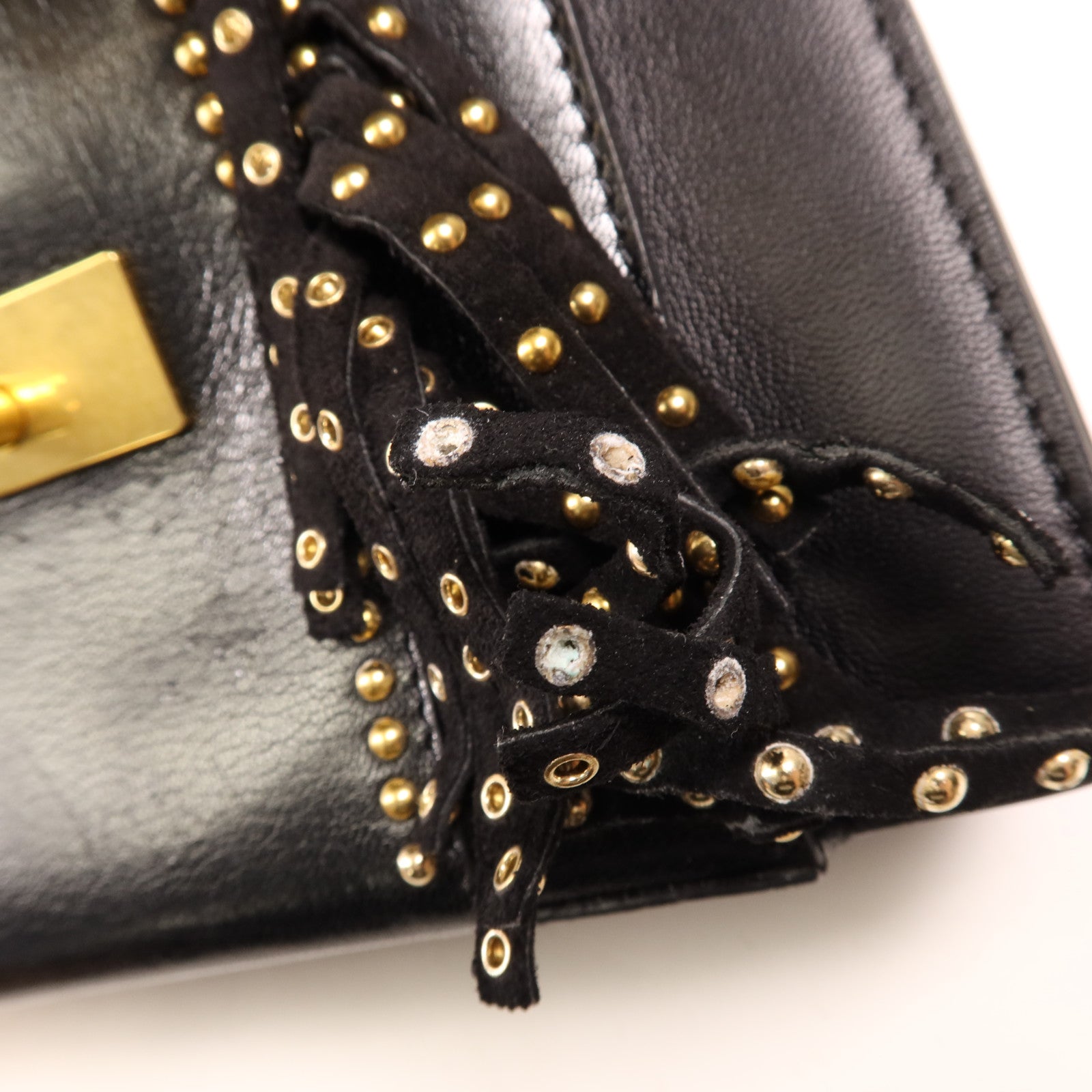 GIVENCHY 皮革Shoulder Bag金扣手挽肩背兩用袋