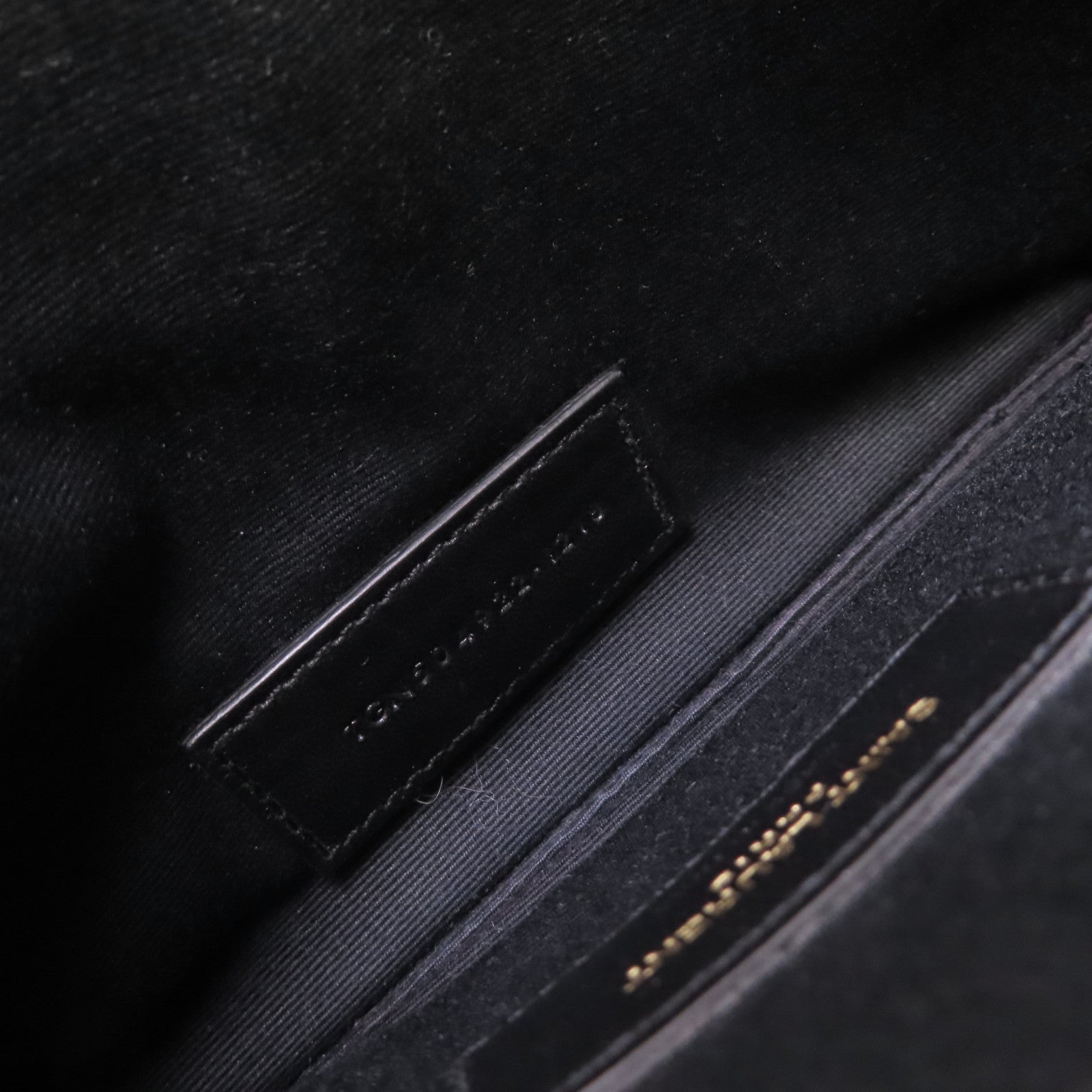 SAINT LAURENT 斜紋牛皮皮革Card Pouch金扣手拿包紫色