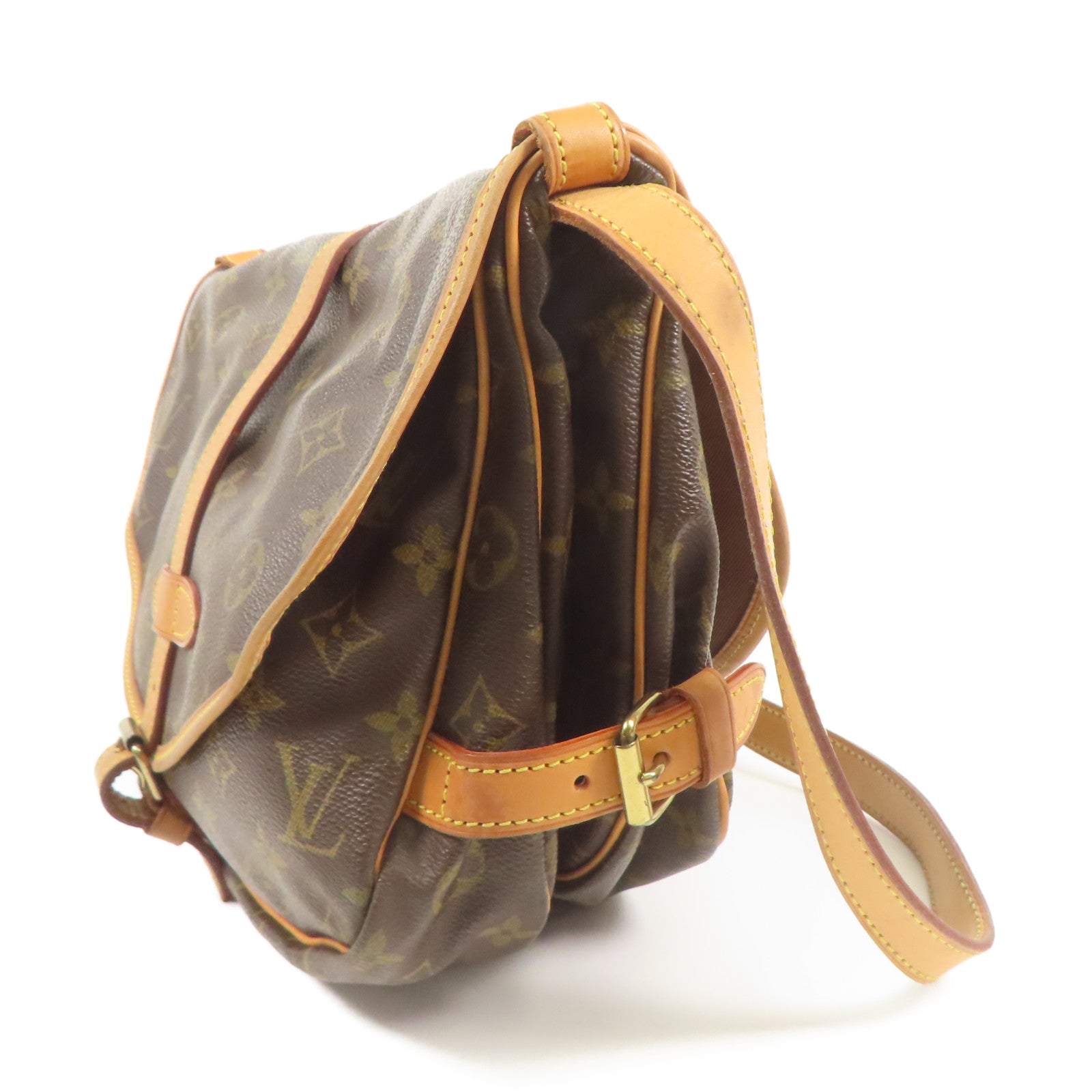 LOUIS VUITTON 【激減優惠】Monogram Saumur 30金扣肩背袋