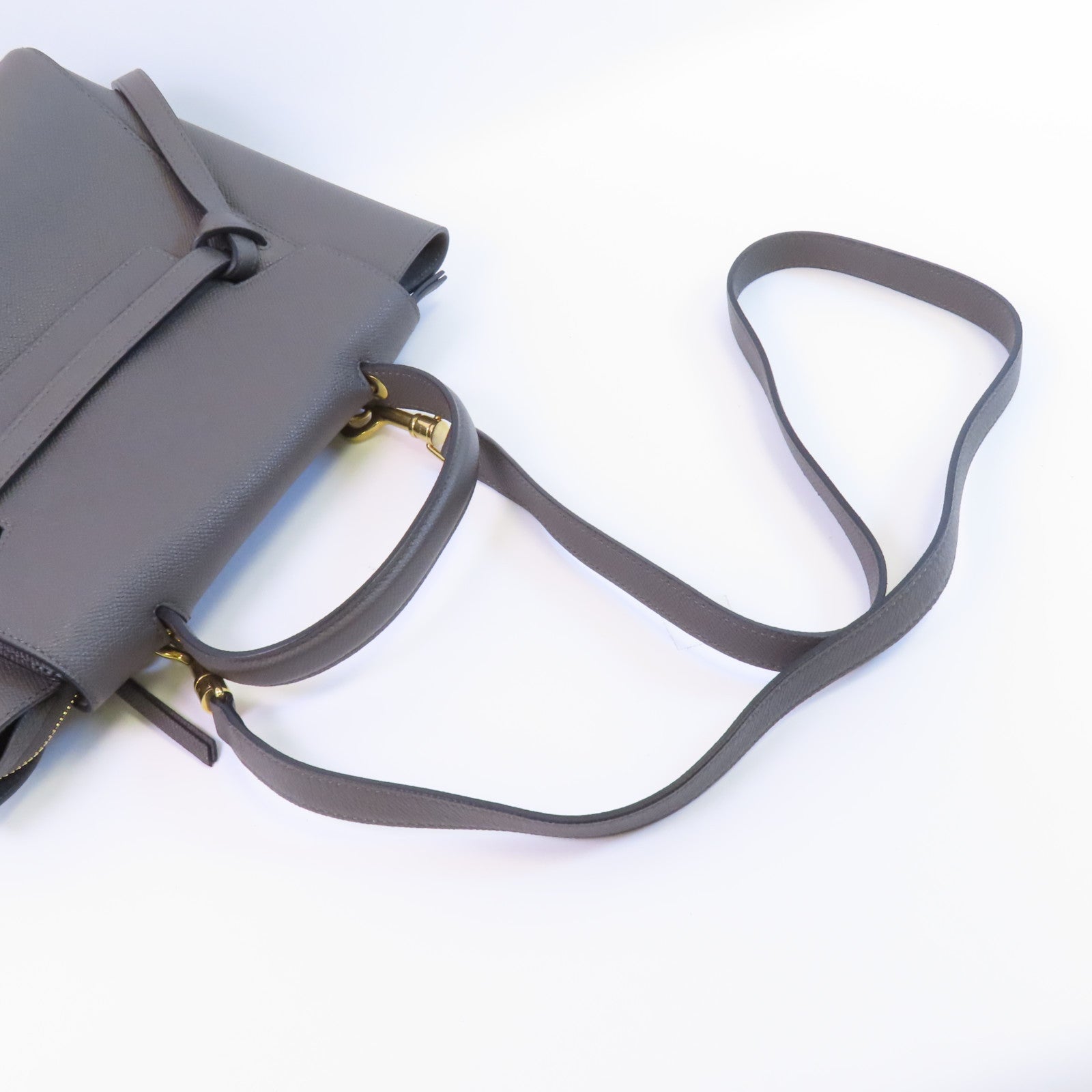 CELINE 牛皮皮革Micro Belt Bag金扣手挽肩背兩用袋