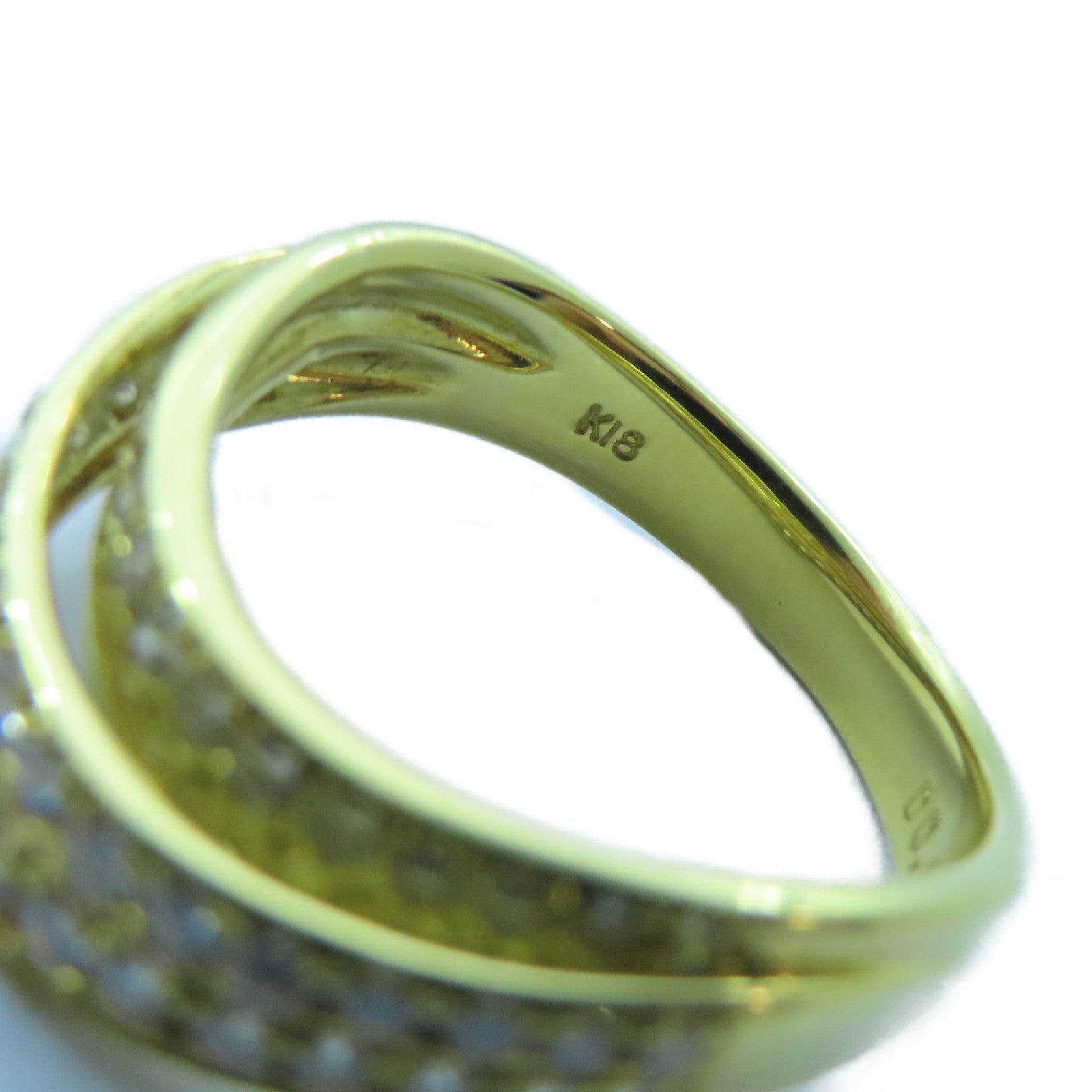JEWELRY 18K黃金Diamond Ring 0.65ct鑽石戒指US#6