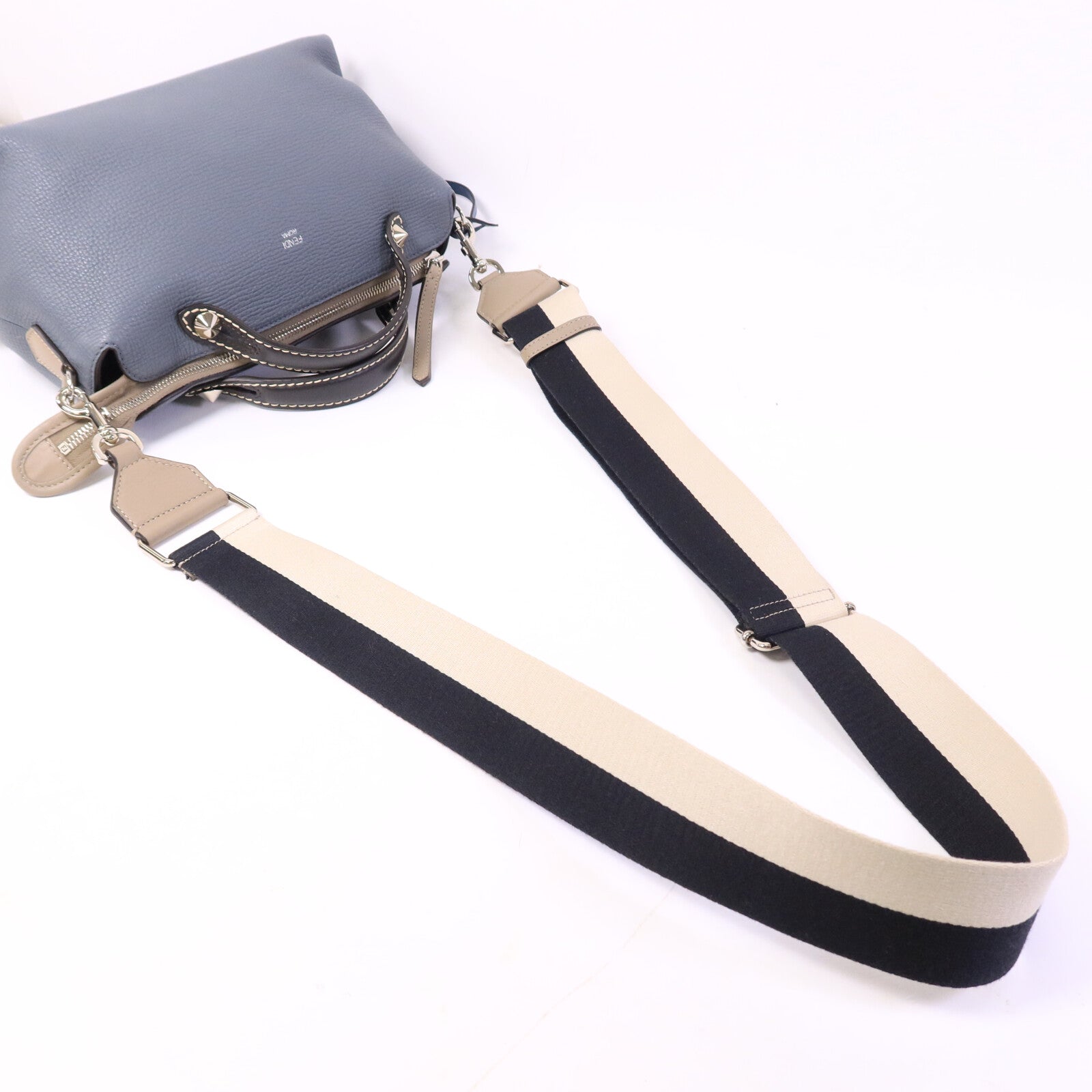 FENDI 牛皮皮革By The Way銀扣手挽肩背兩用袋