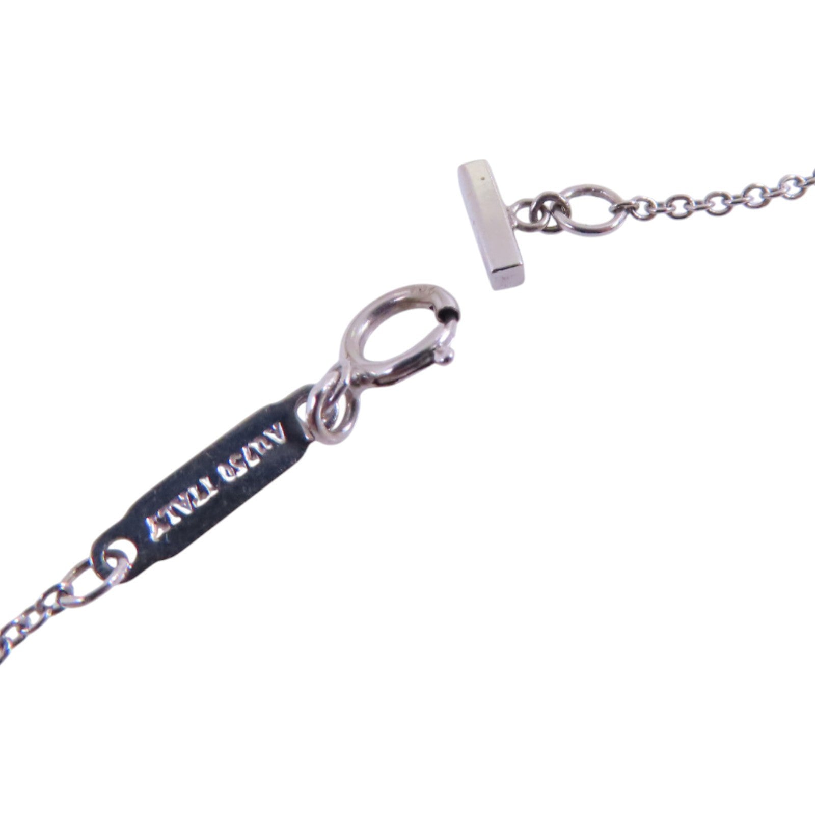 TIFFANY＆CO 18K白金/鑽石Tiffany T Diamond Necklace項鏈