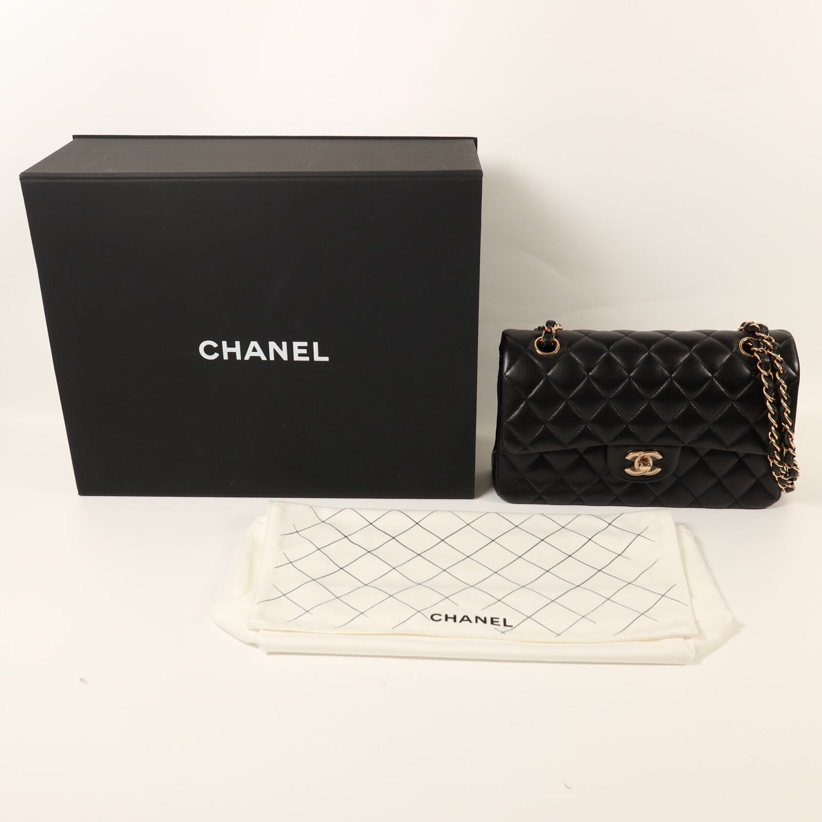 CHANEL 羊皮皮革Classic 23鏈帶肩背袋