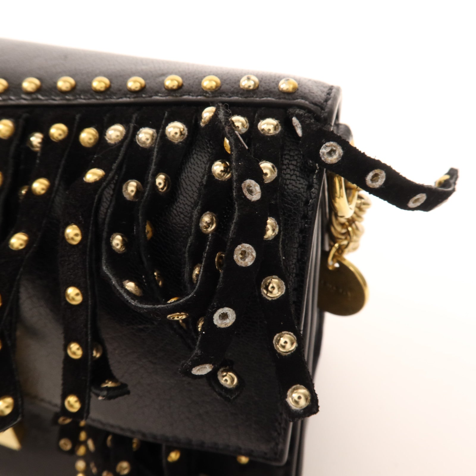 GIVENCHY 皮革Shoulder Bag金扣手挽肩背兩用袋