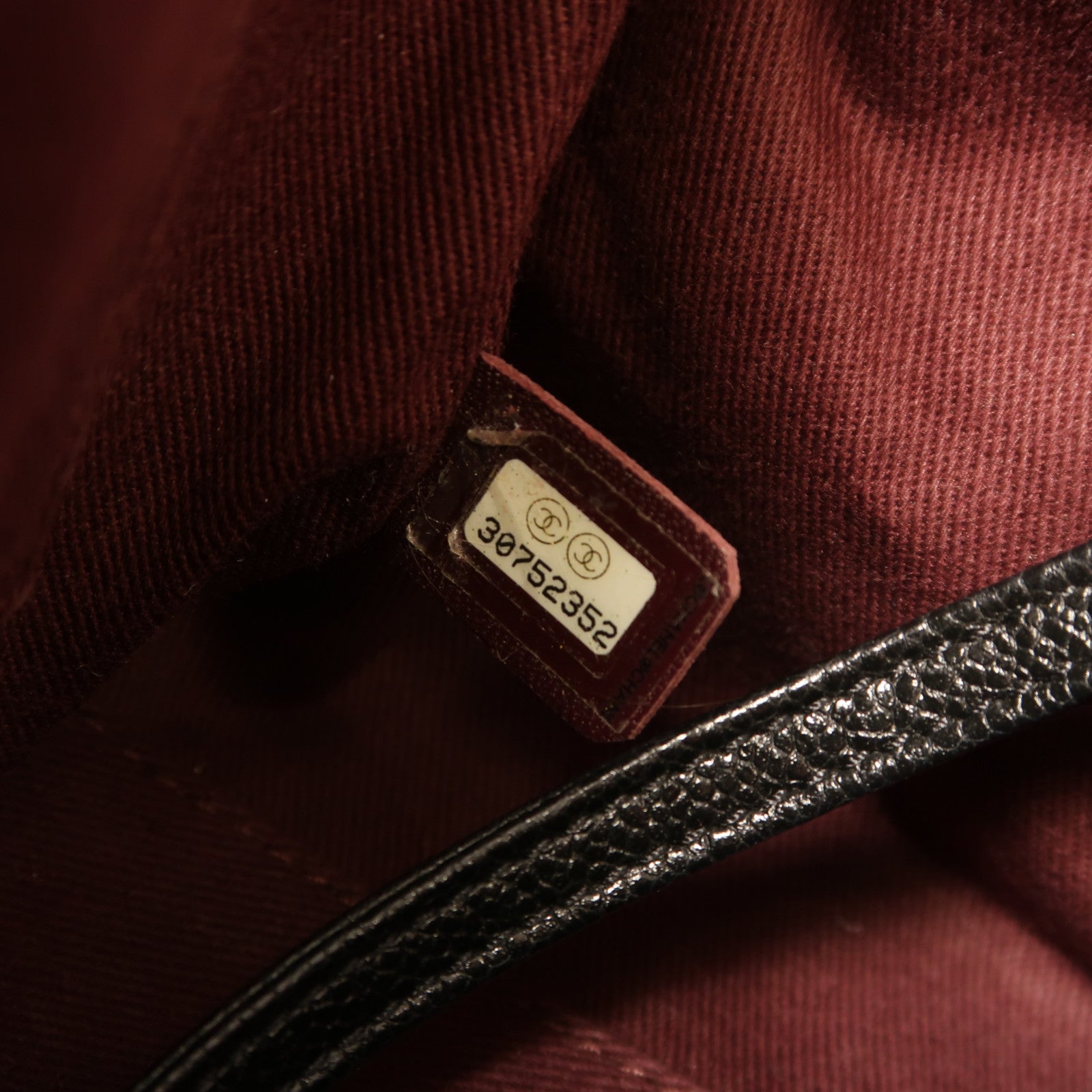 CHANEL 牛皮皮革2 Way Shoulder金扣鏈帶手挽肩背兩用袋