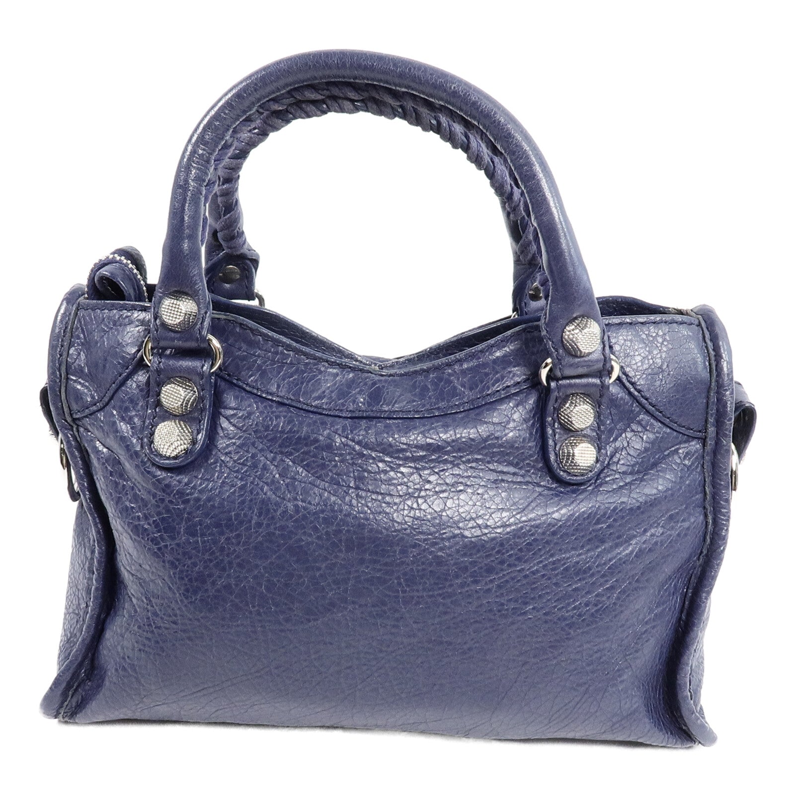 BALENCIAGA 牛皮皮革Mini City手挽肩背兩用袋