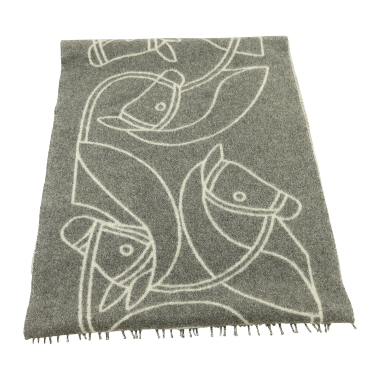 HERMES 羊絨Scarf 170x25圍巾