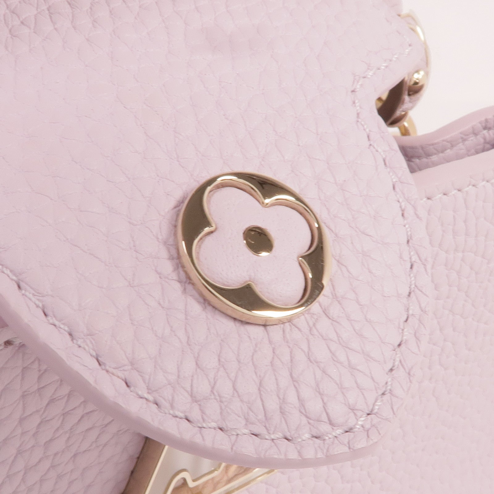 LOUIS VUITTON 牛皮皮革Capucines East West Mini Shoulder Bag金扣手挽肩背兩用袋