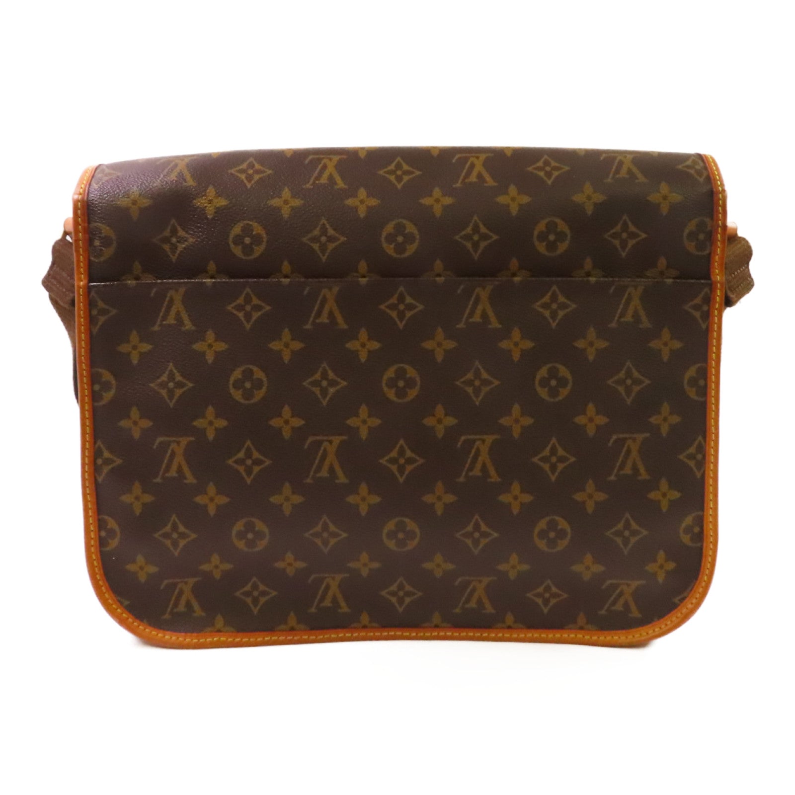 LOUIS VUITTON Monogram Bosphore GM Shoulder Bag金扣肩背袋啡色