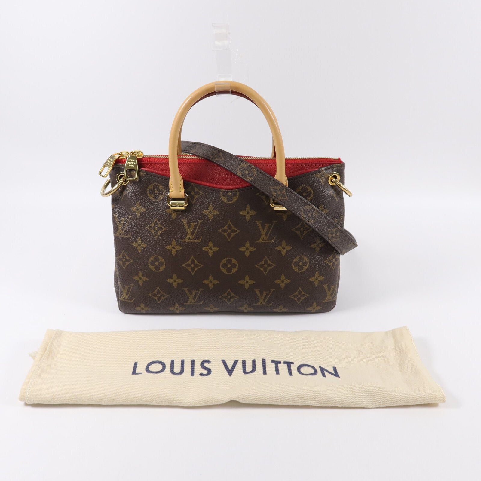LOUIS VUITTON Monogram Pallas BB手挽肩背兩用袋