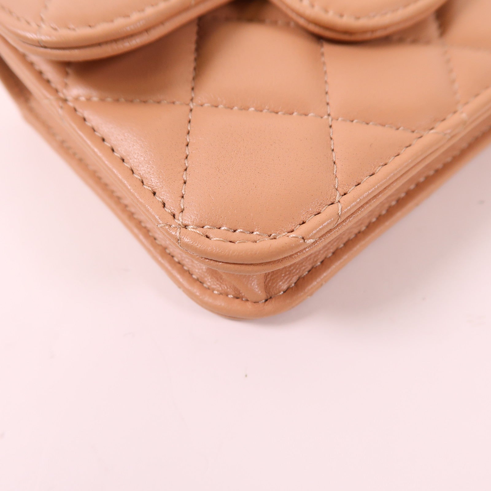 CHANEL 羊皮皮革Mini Top Handle金扣手挽肩背兩用袋