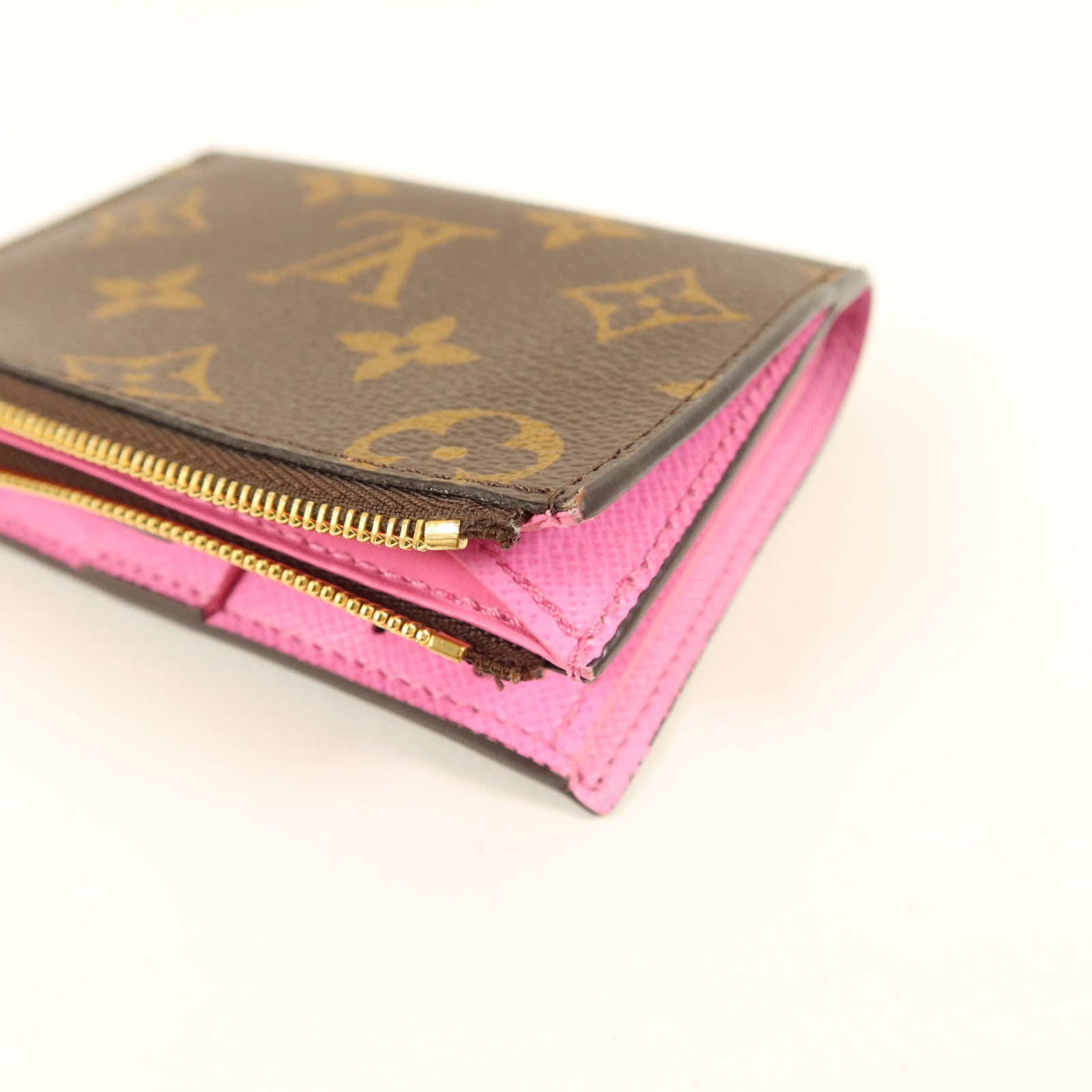 LOUIS VUITTON Monogram Lisa Wallet金扣錢包
