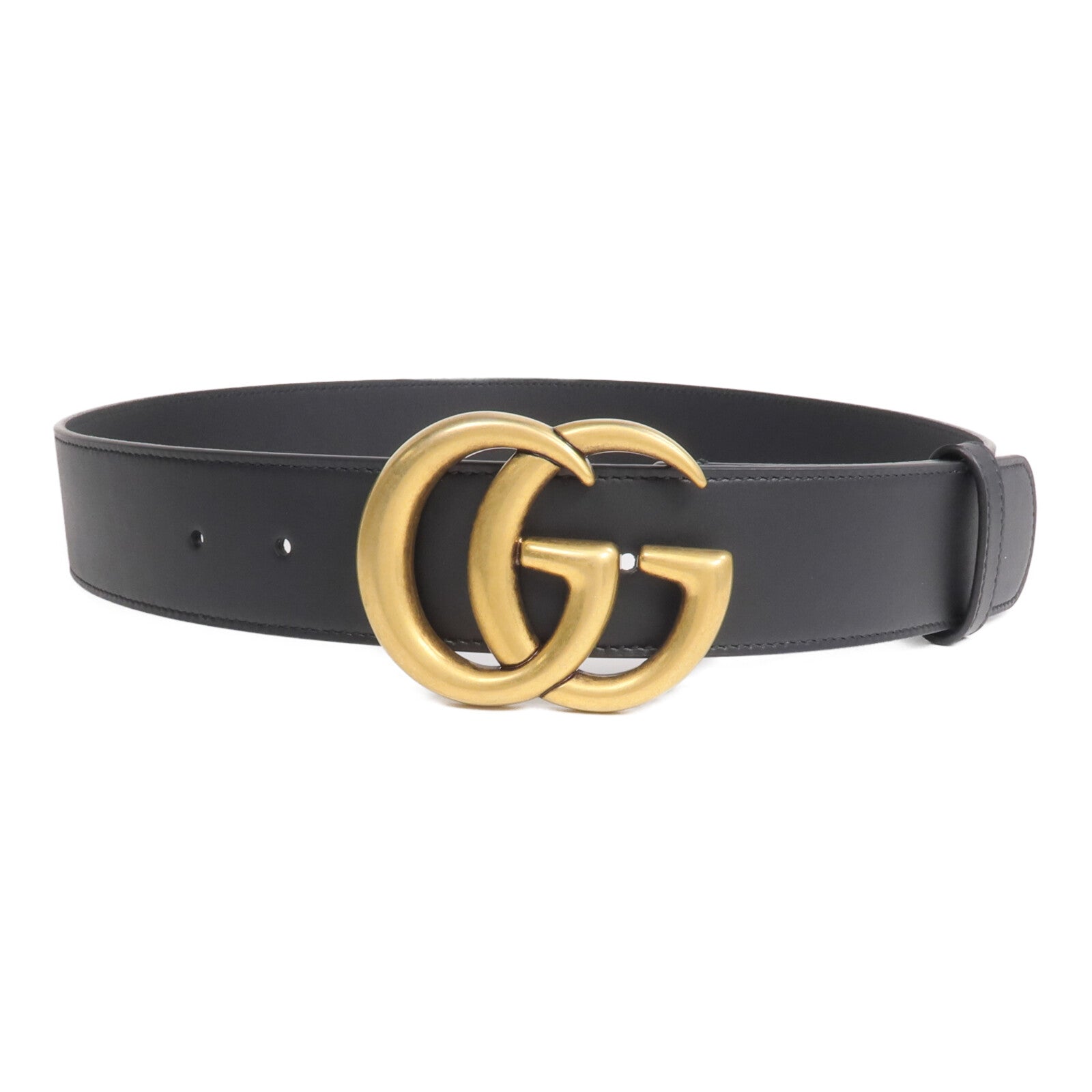 GUCCI 牛皮皮革GG Marmont Belt金扣皮帶