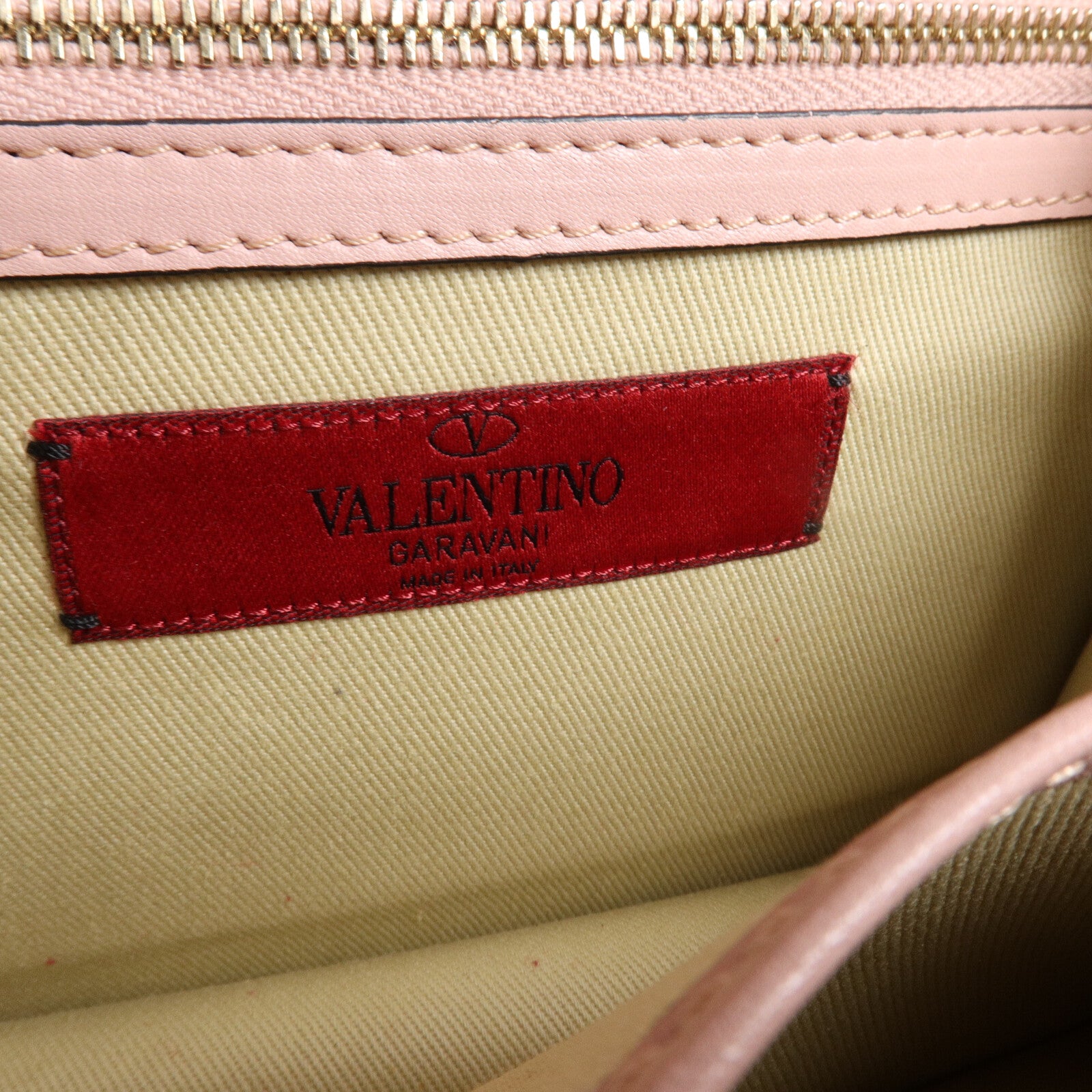 Valentino 牛皮皮革Garavani Glam Lock鏈帶肩背袋