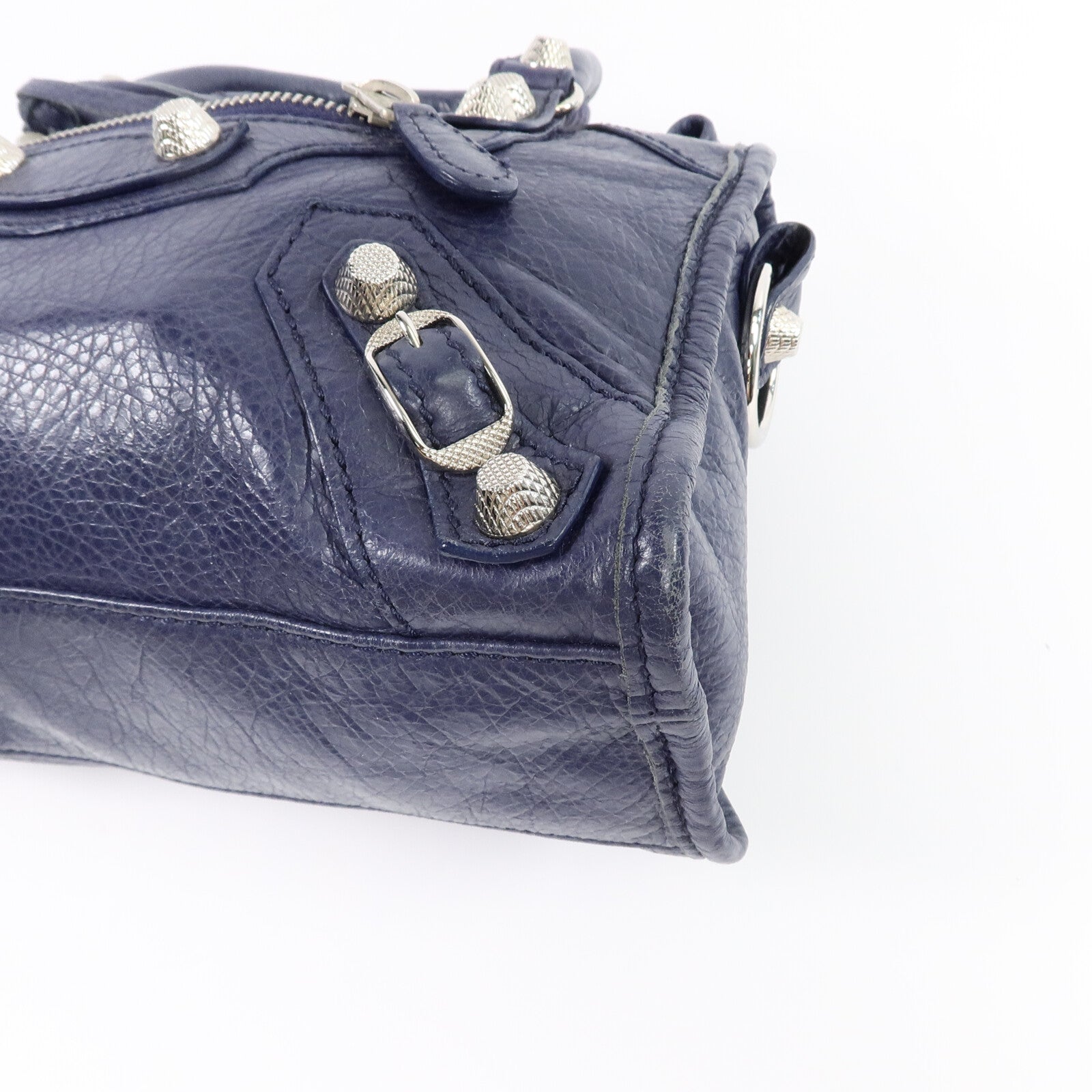 BALENCIAGA 牛皮皮革Mini City手挽肩背兩用袋