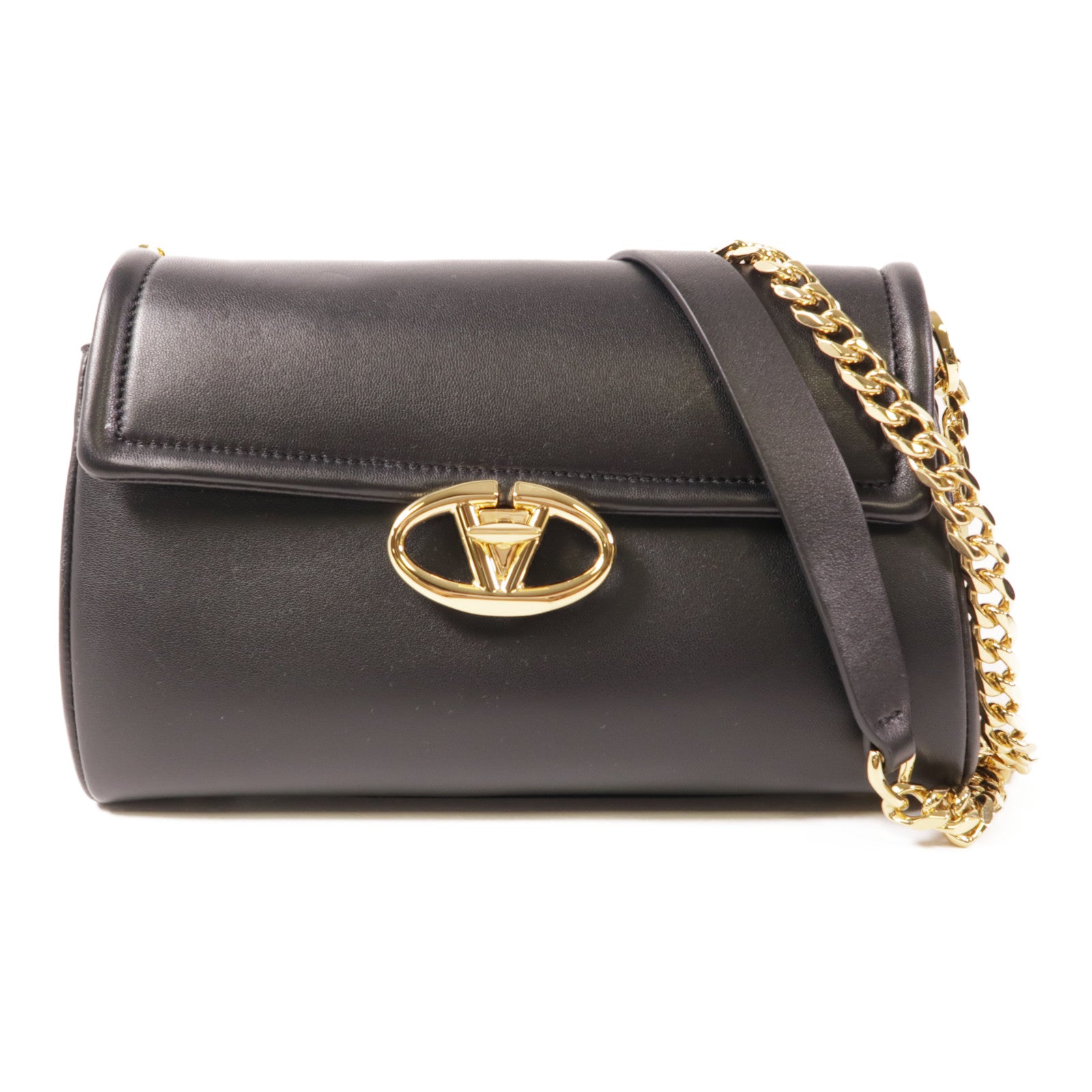 Valentino 【激減優惠】牛皮皮革VLogo Signature Bag金扣肩背袋