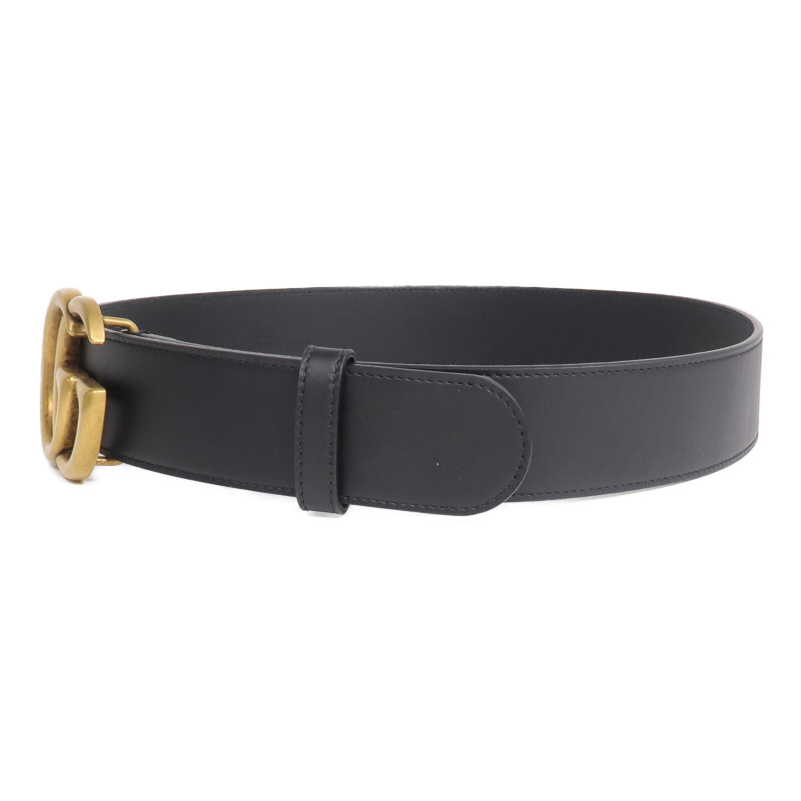 GUCCI 牛皮皮革GG Marmont Belt金扣皮帶