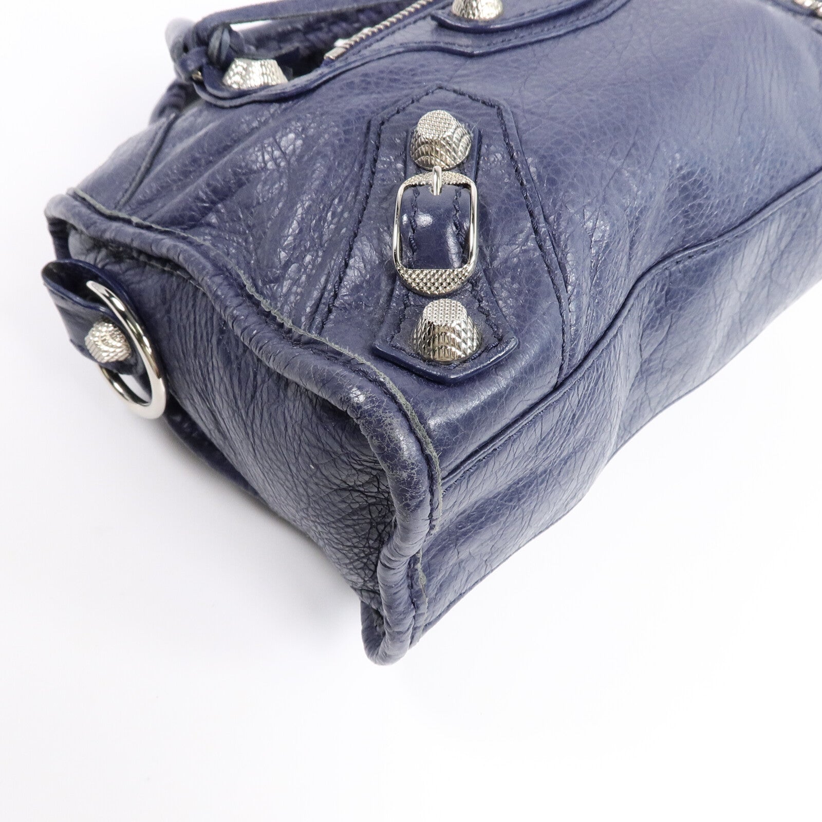 BALENCIAGA 牛皮皮革Mini City手挽肩背兩用袋