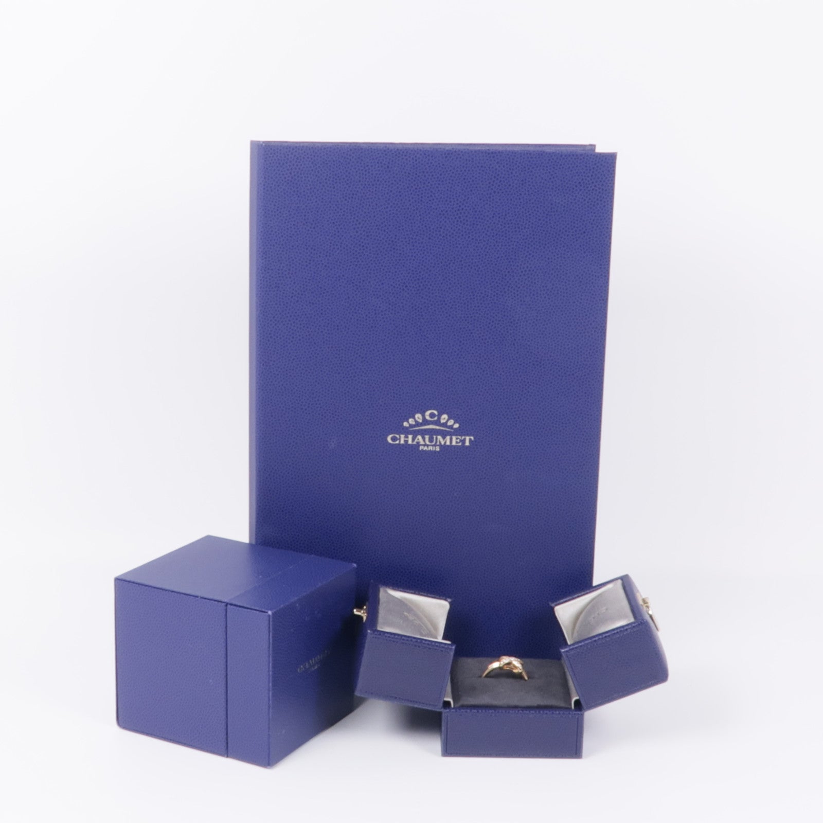 Chaumet 18K玫瑰金Diamond Ring鑽石戒指Chaumet#50/US#5