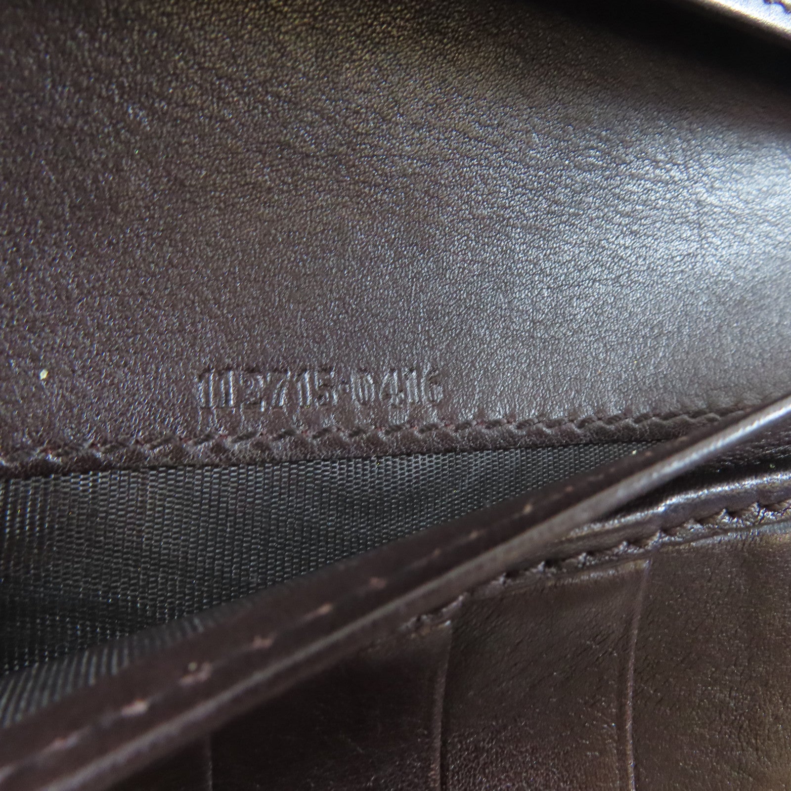 GUCCI 牛皮皮革Long Wallet銀扣長錢包啡色