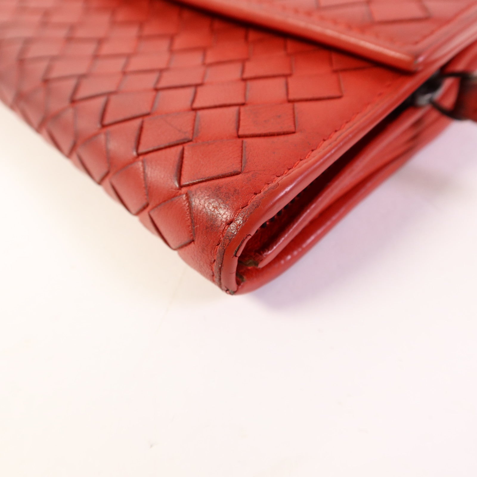 BOTTEGA VENETA 【激減優惠】牛皮皮革Long Bifold Wallet長錢包
