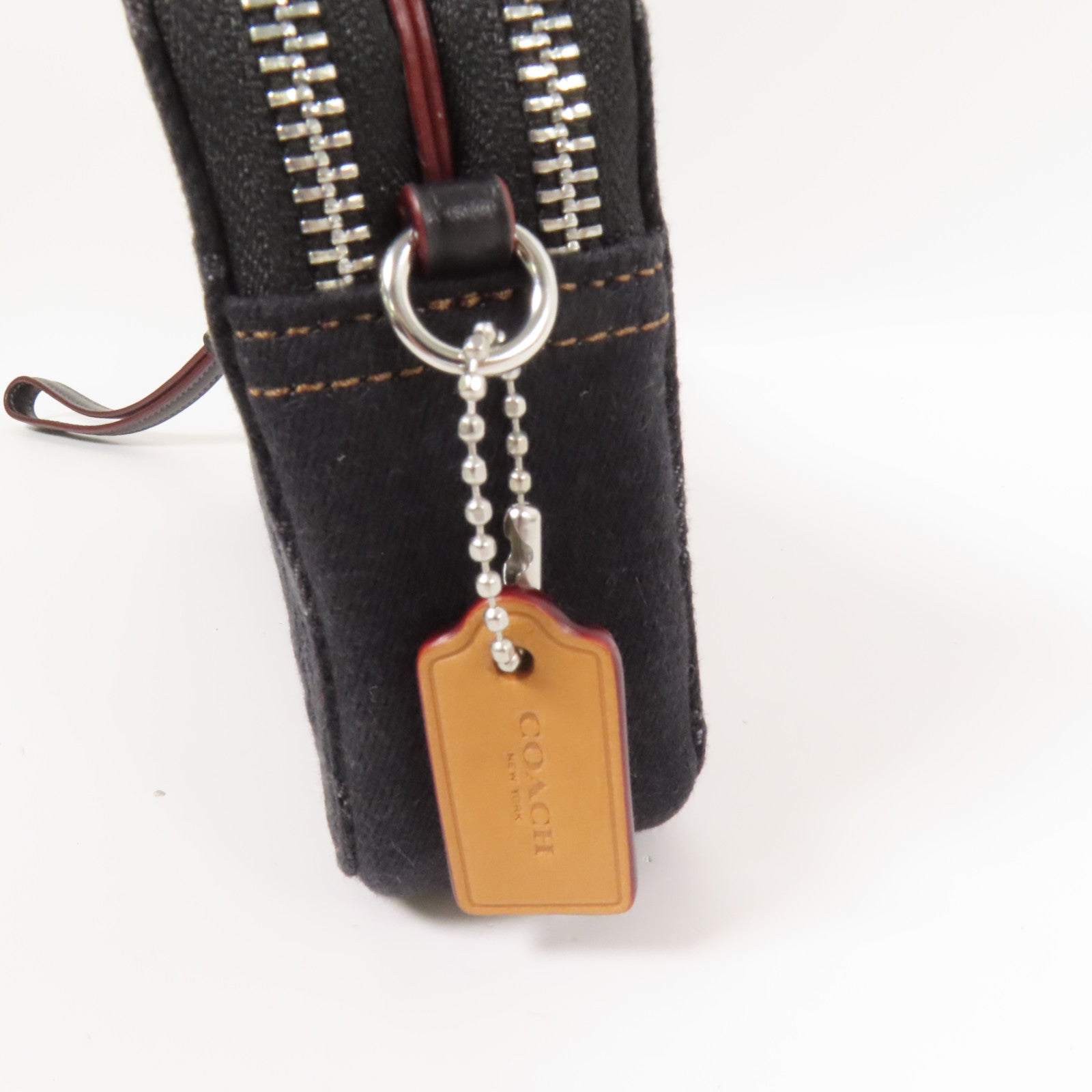 COACH 【激減優惠】帆布Shoulder Bag銀扣肩背袋