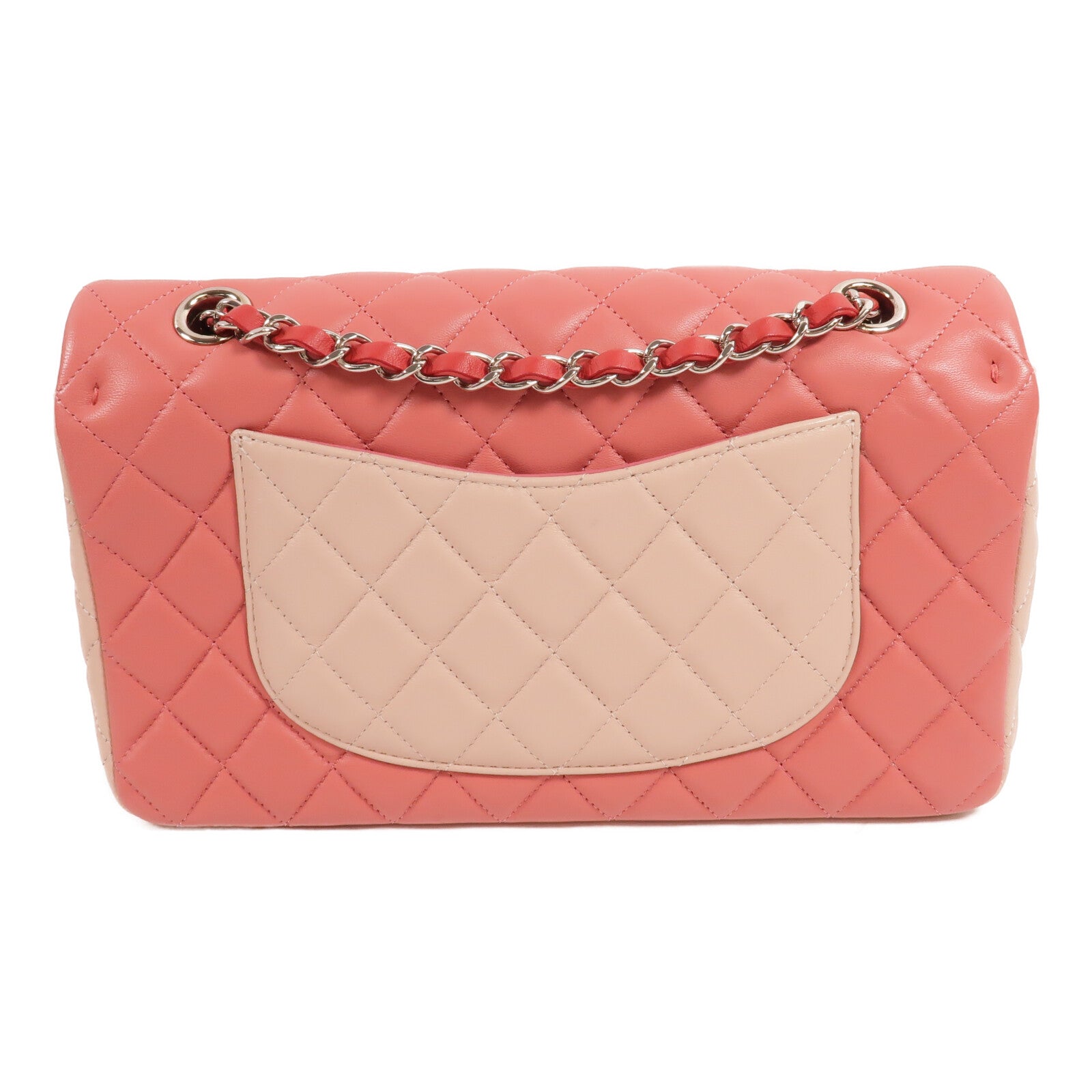 CHANEL 羊皮皮革Valentine Edition Tricolor Classic 25鏈帶肩背袋