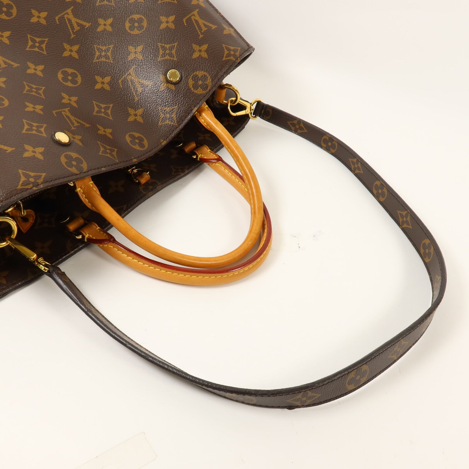 LOUIS VUITTON Monogram Montaigne MM手挽肩背兩用袋