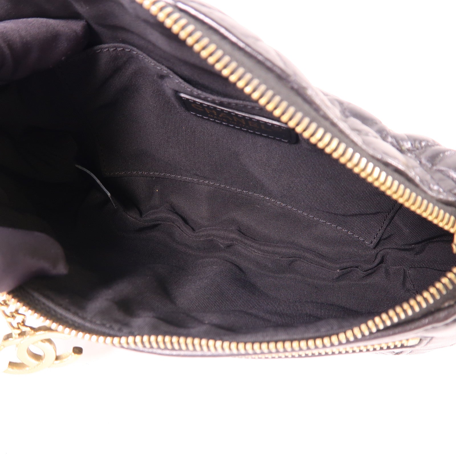 CHANEL 牛皮皮革Waist Bag金扣腰包