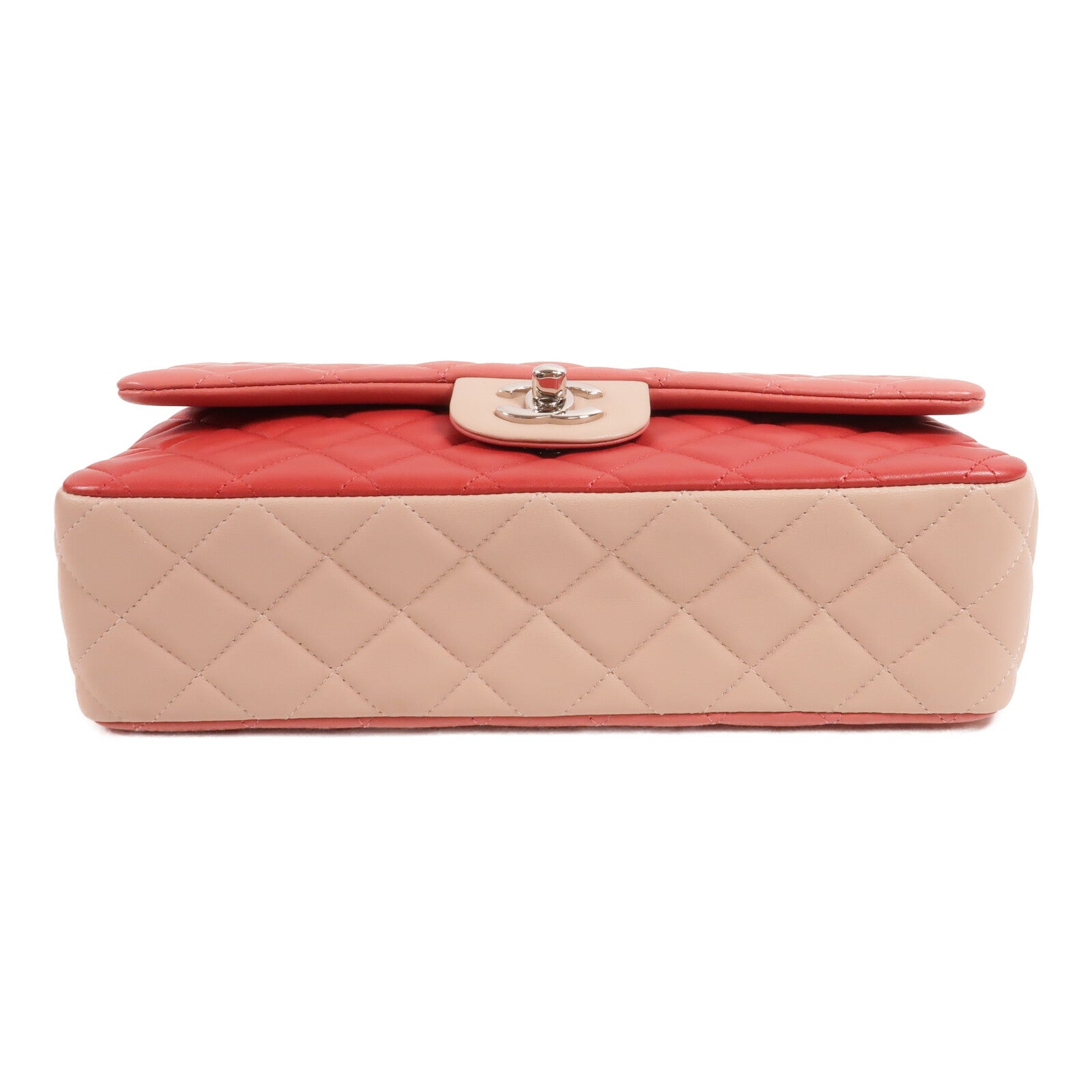 CHANEL 羊皮皮革Valentine Edition Tricolor Classic 25鏈帶肩背袋
