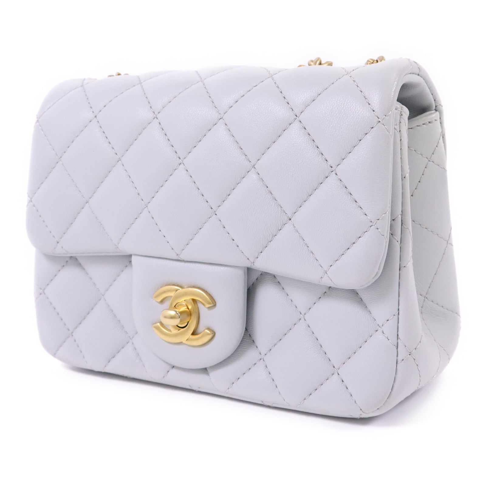 CHANEL 羊皮皮革Classic Camellia金扣鏈帶肩背袋