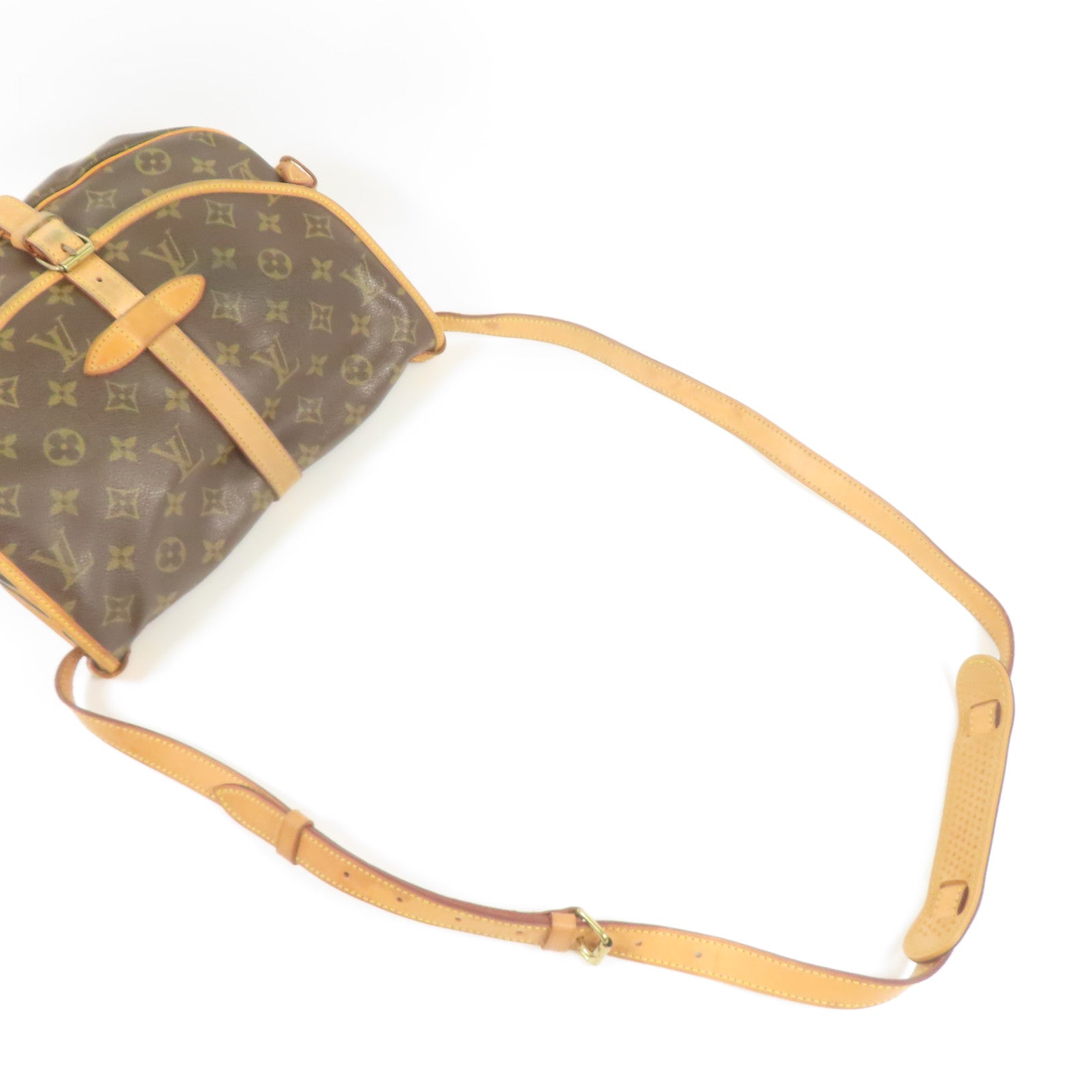 LOUIS VUITTON LV GHW Saumur 30 Shoulder Bag M42256 Monogram Brown