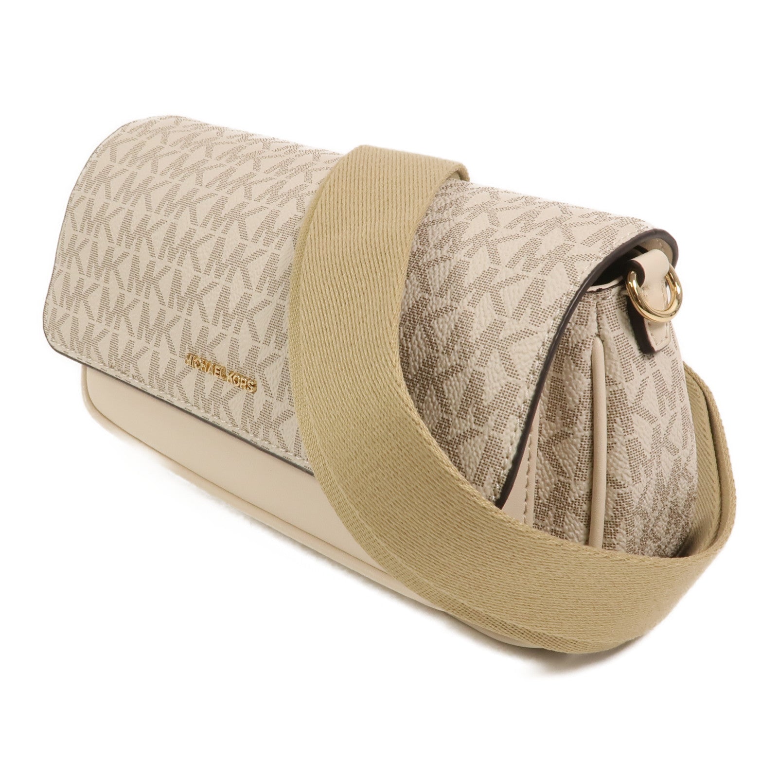 Michael Kors 塗層帆布Jet Set Travel Flap肩背袋