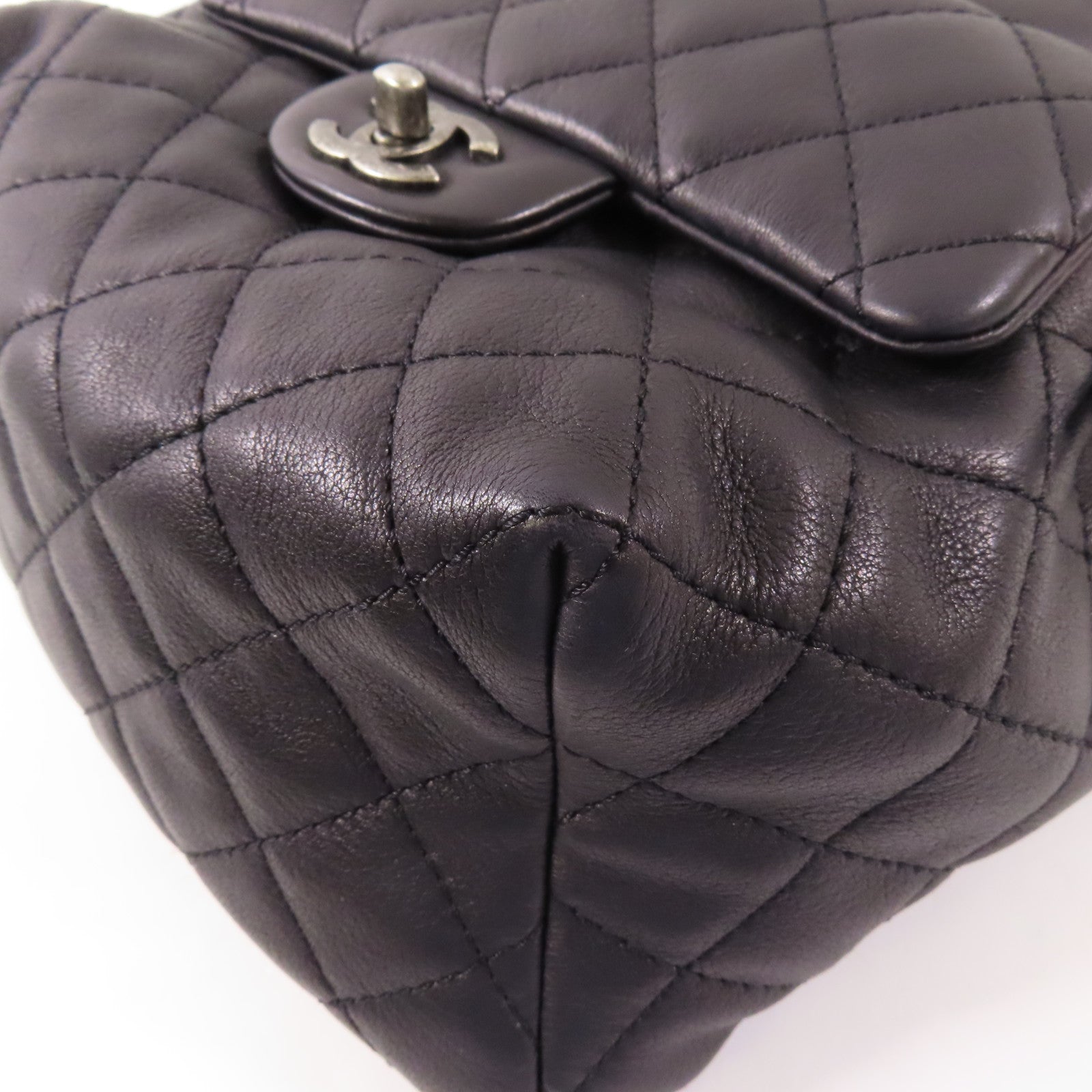 CHANEL CC SHW Backpack Calfskin Black