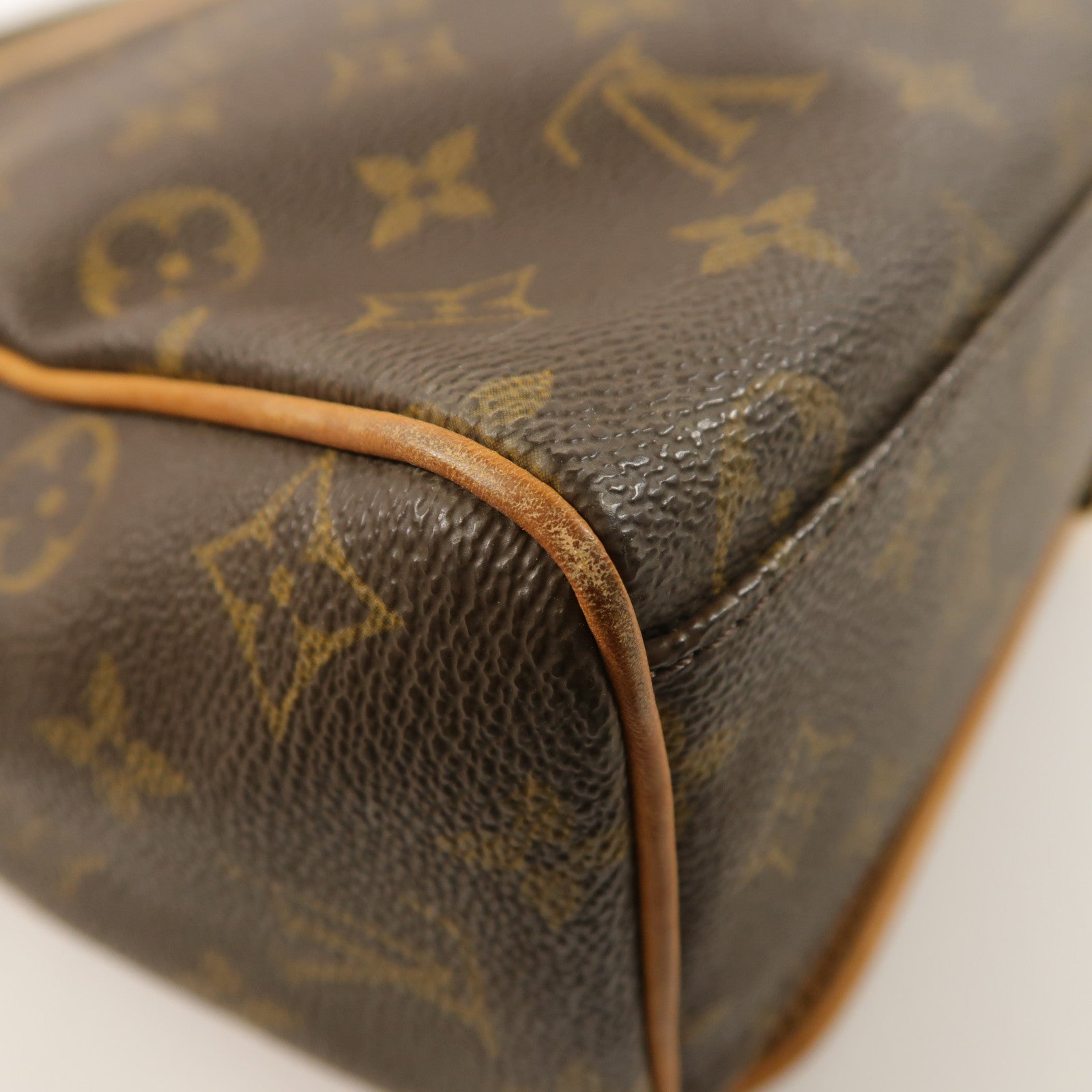 LOUIS VUITTON Monogram Abbesses金扣肩背袋棕色
