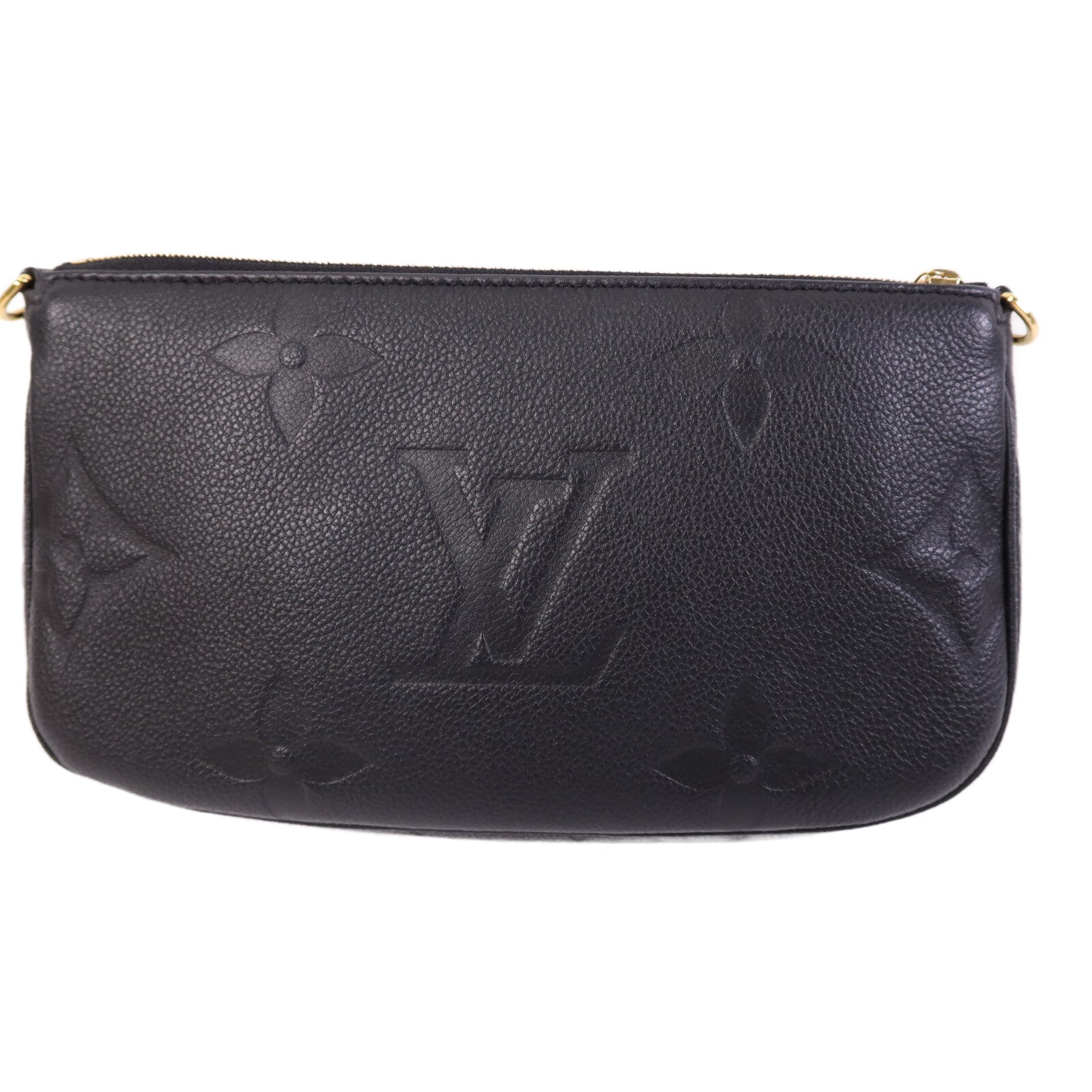 LOUIS VUITTON Monogram Empreinte Multi Pochette Accessoires金扣手挽肩背兩用袋
