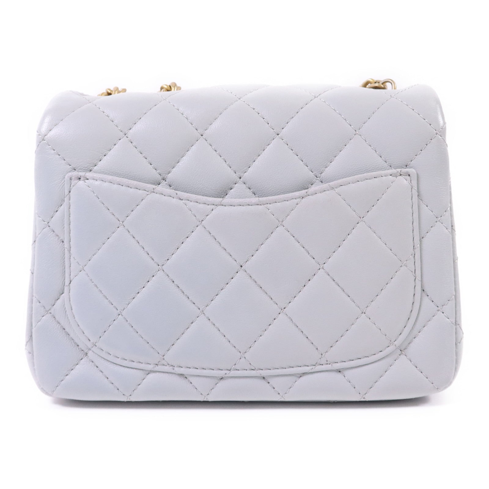 CHANEL 羊皮皮革Classic Camellia金扣鏈帶肩背袋