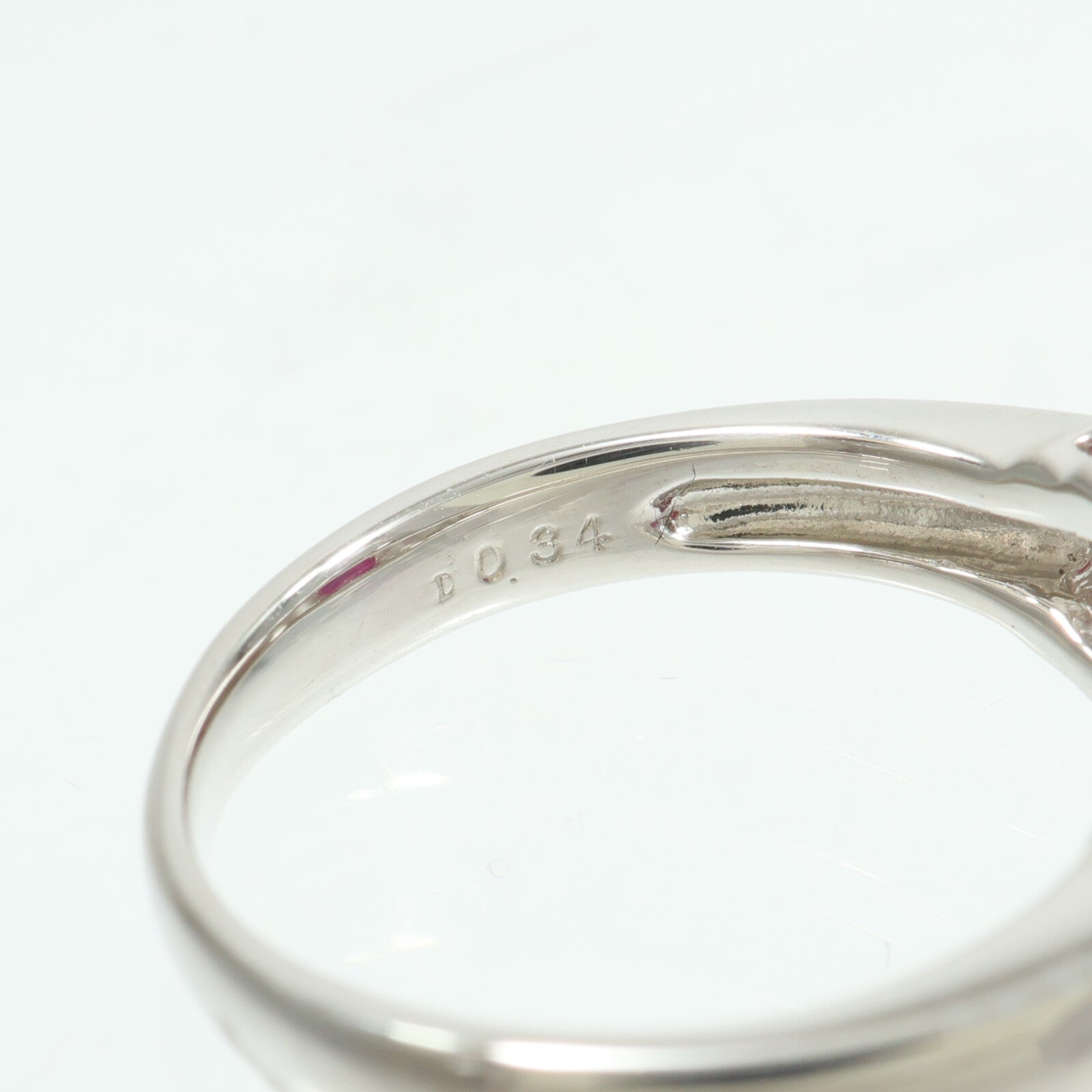 JEWELRY PT900鉑金Ruby Diamond Ring紅寶石/鑽石戒指