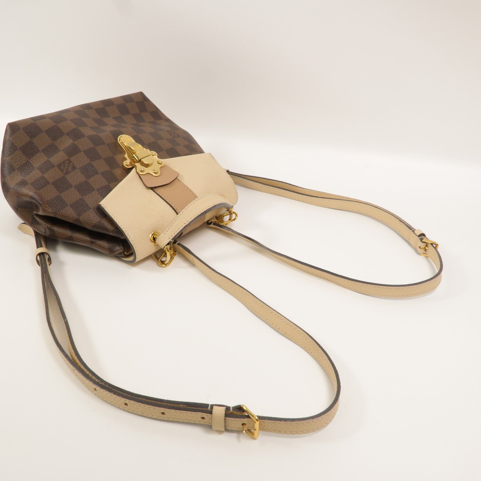 LOUIS VUITTON Damier Clapton金扣背包
