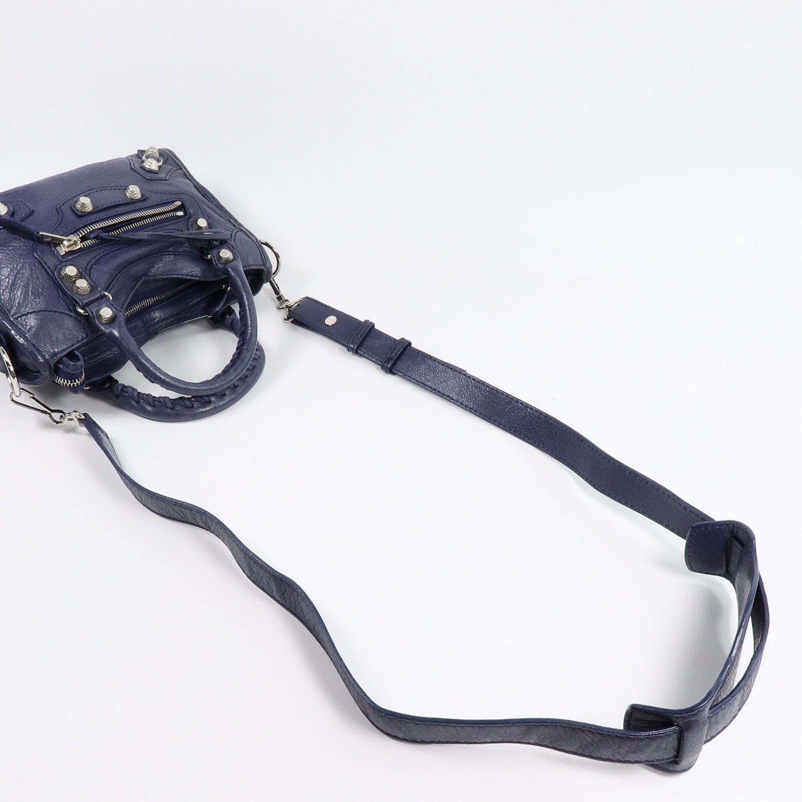 BALENCIAGA 牛皮皮革Mini City手挽肩背兩用袋
