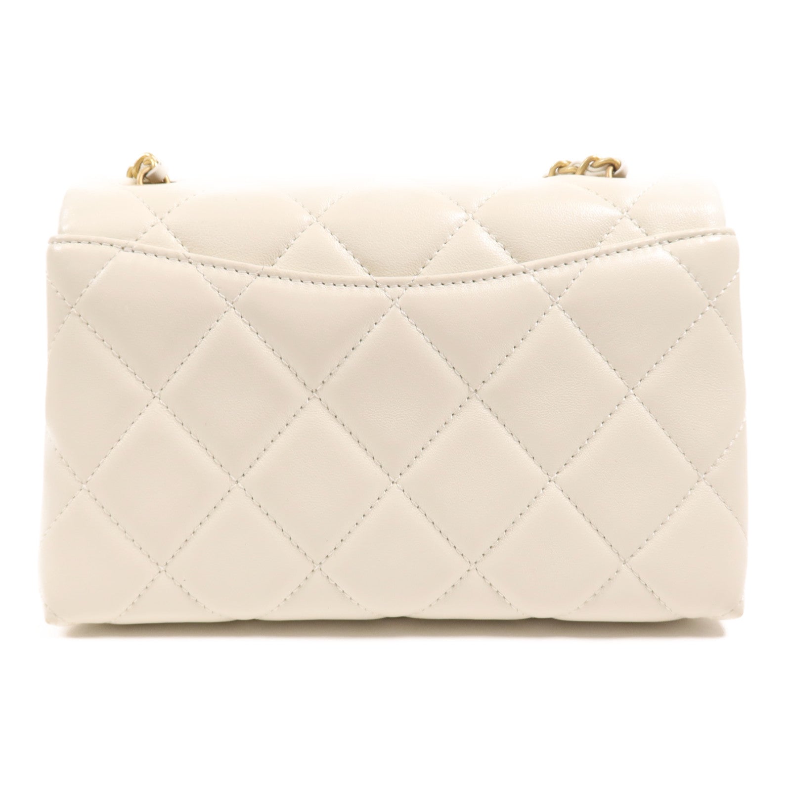 CHANEL 牛皮皮革Chain Shoulder Bag金扣鏈帶肩背袋