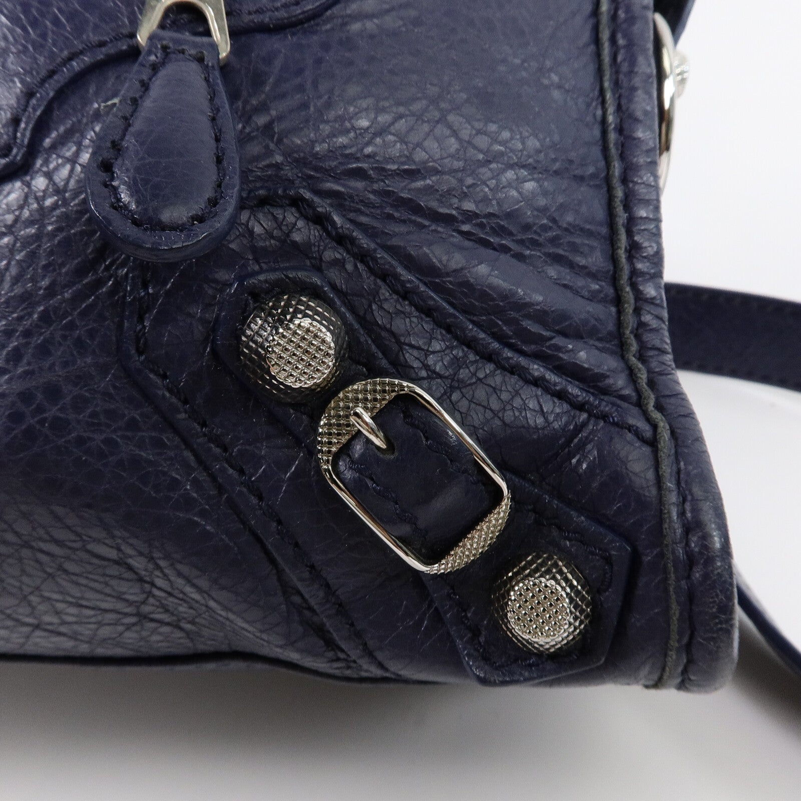 BALENCIAGA 牛皮皮革Mini City手挽肩背兩用袋