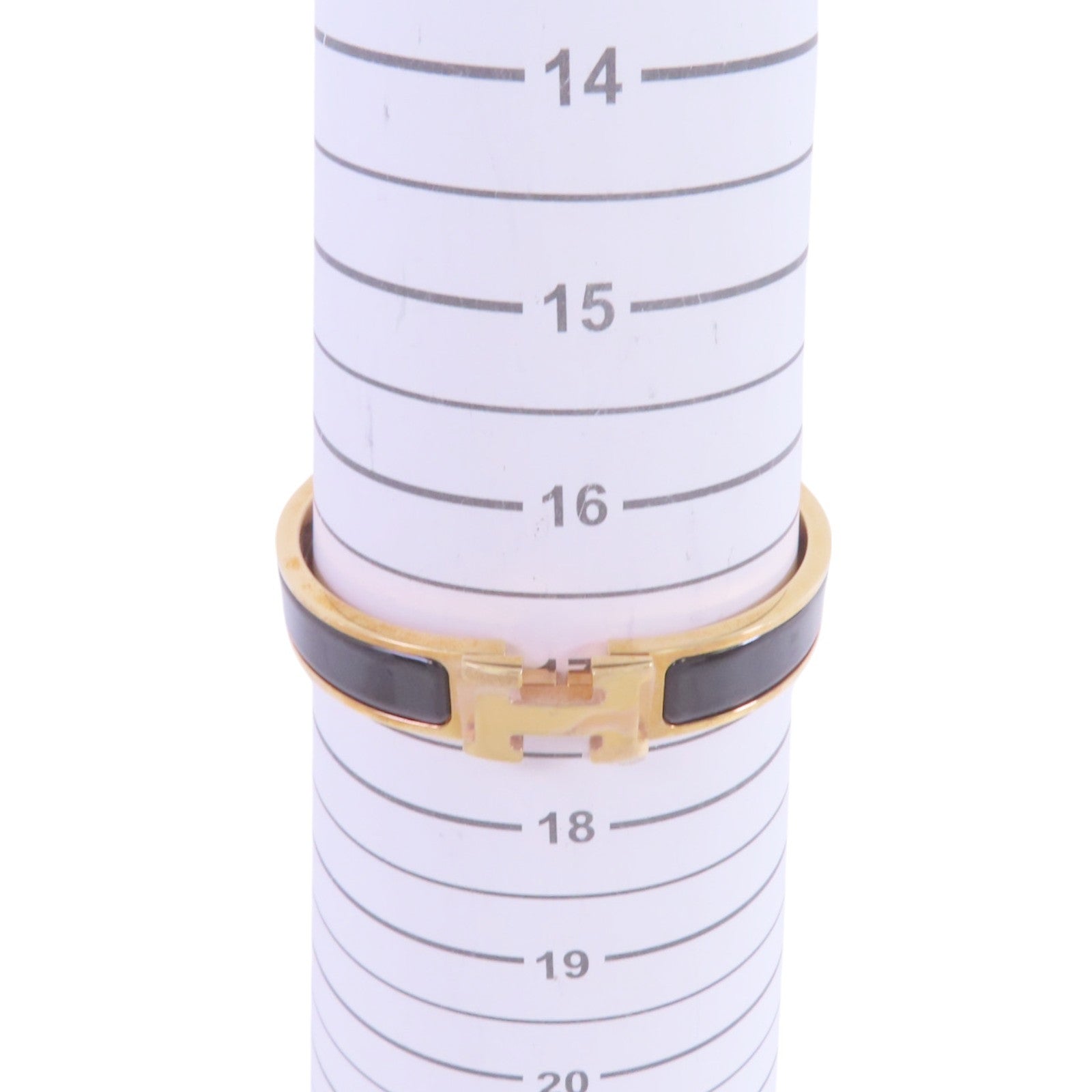 HERMES 琺瑯/金屬Clic H Bracelet金扣手鐲
