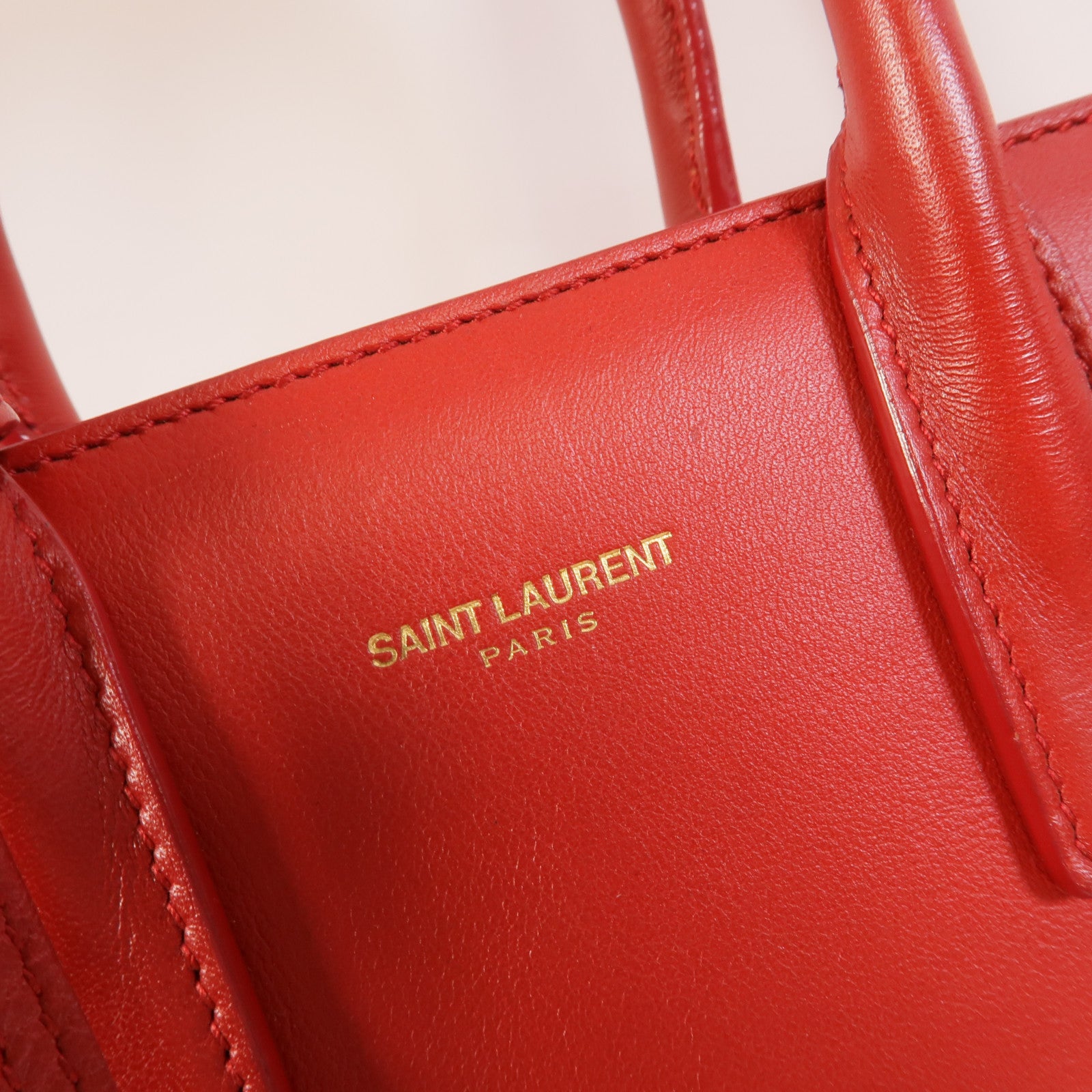 SAINT LAURENT 牛皮皮革Sac De Jour Nano手挽肩背兩用袋