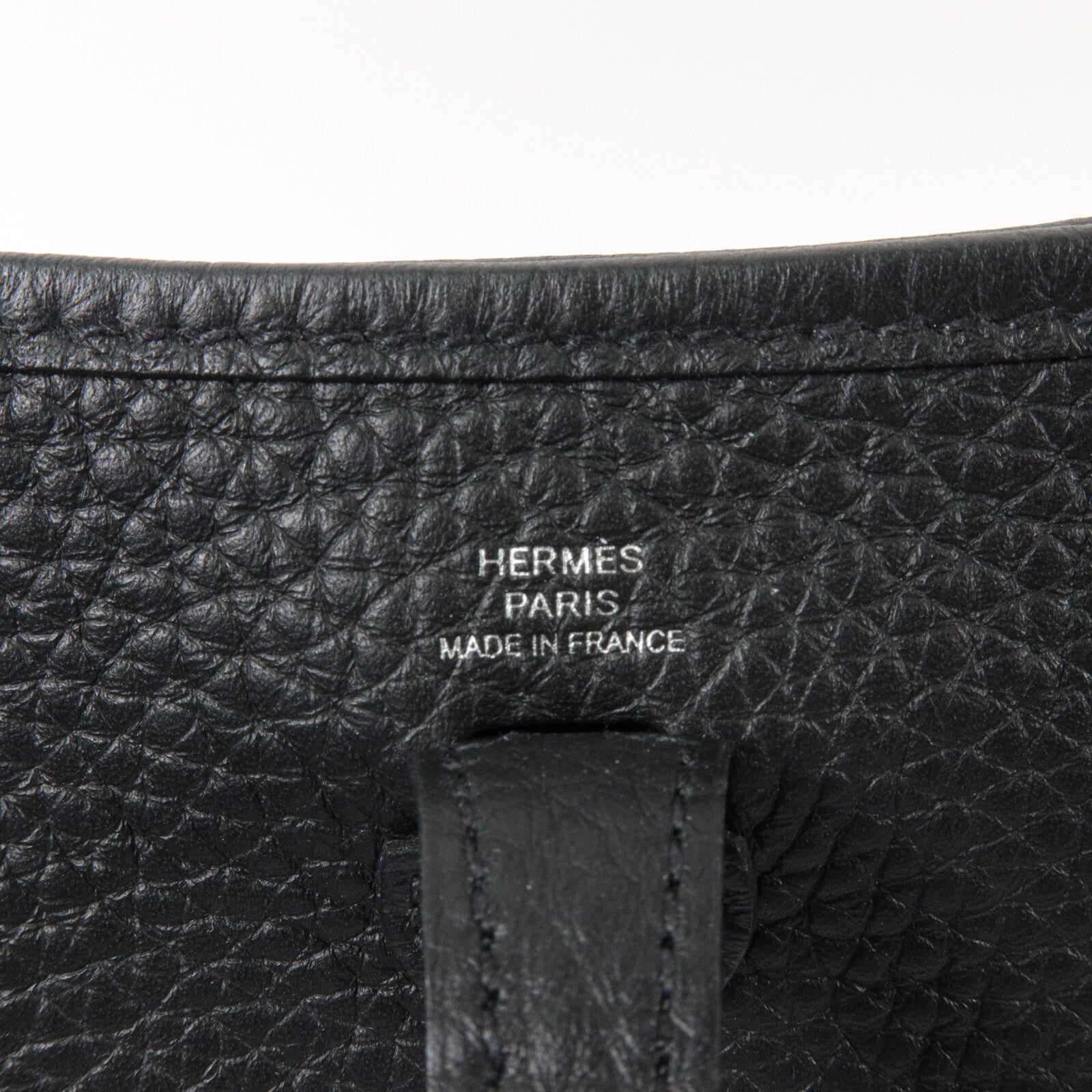 HERMES Clemence皮革Evelyne TPM肩背袋Noir
