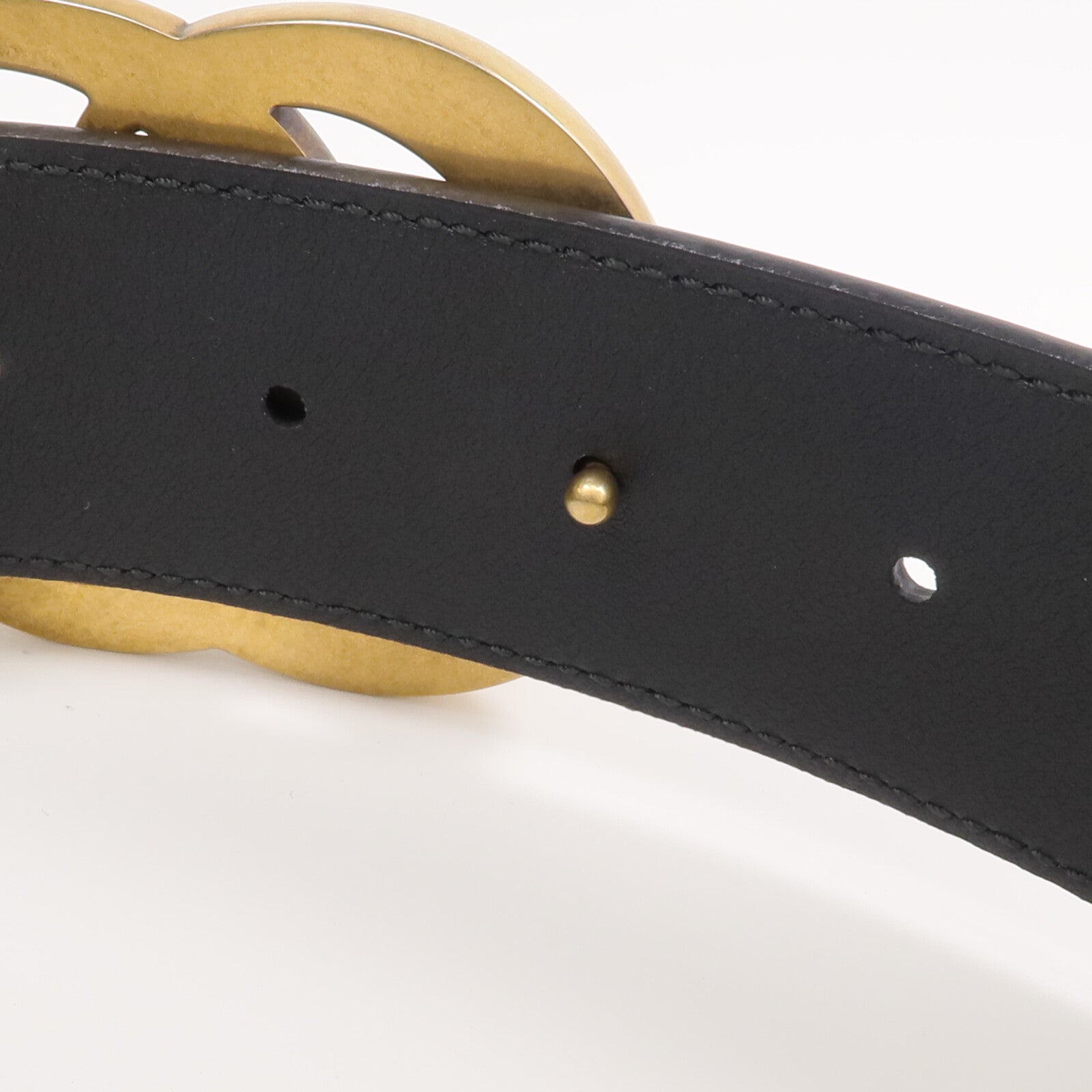 GUCCI 牛皮皮革GG Marmont Belt金扣皮帶