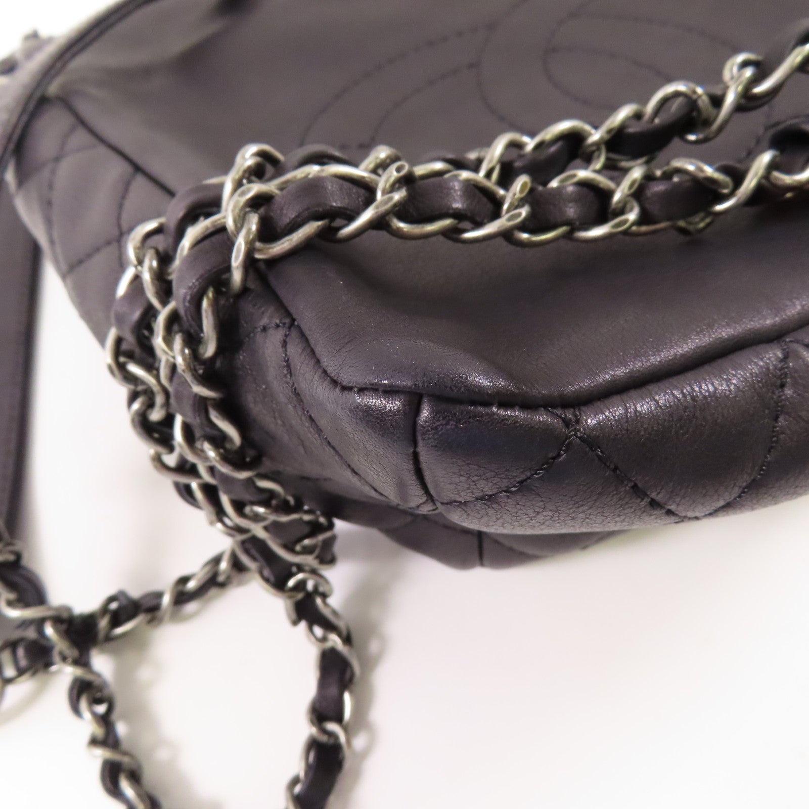 CHANEL CC SHW Backpack Calfskin Black