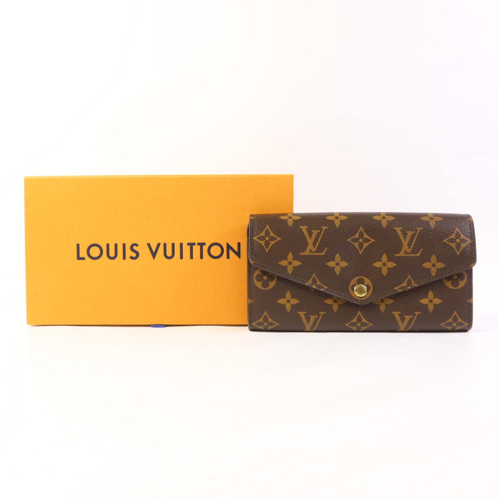 LOUIS VUITTON Monogram Sarah金扣長錢包