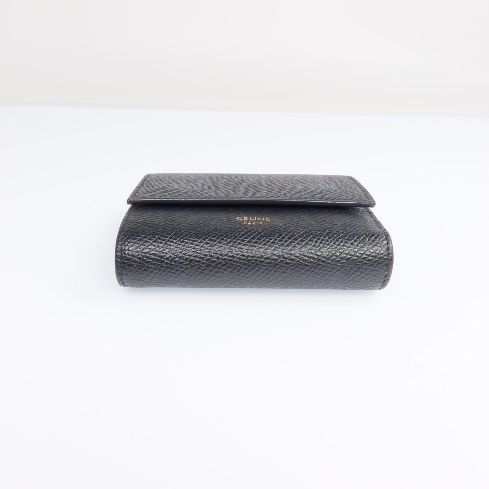 CELINE 牛皮皮革Small Trifold Wallet金扣錢包